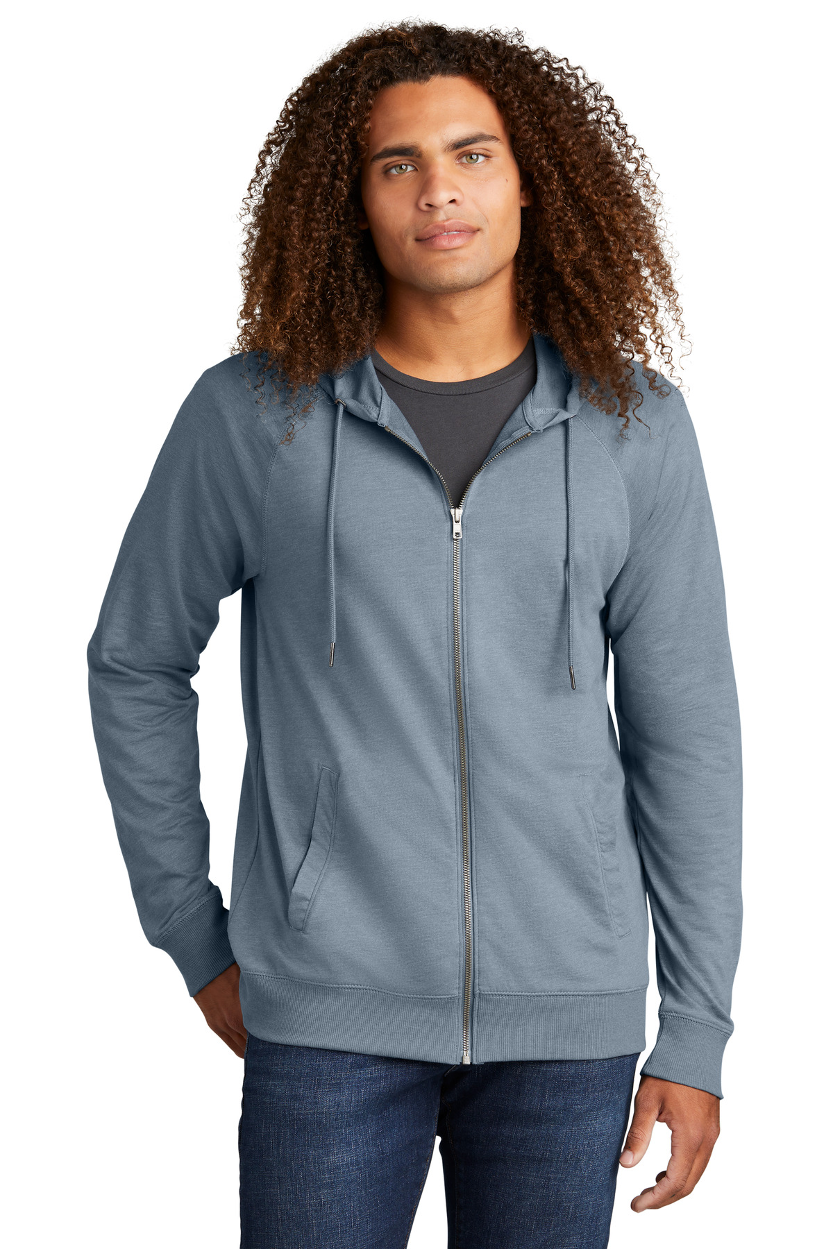 District DT573 Featherweight French Terry Full-Zip Hoodie