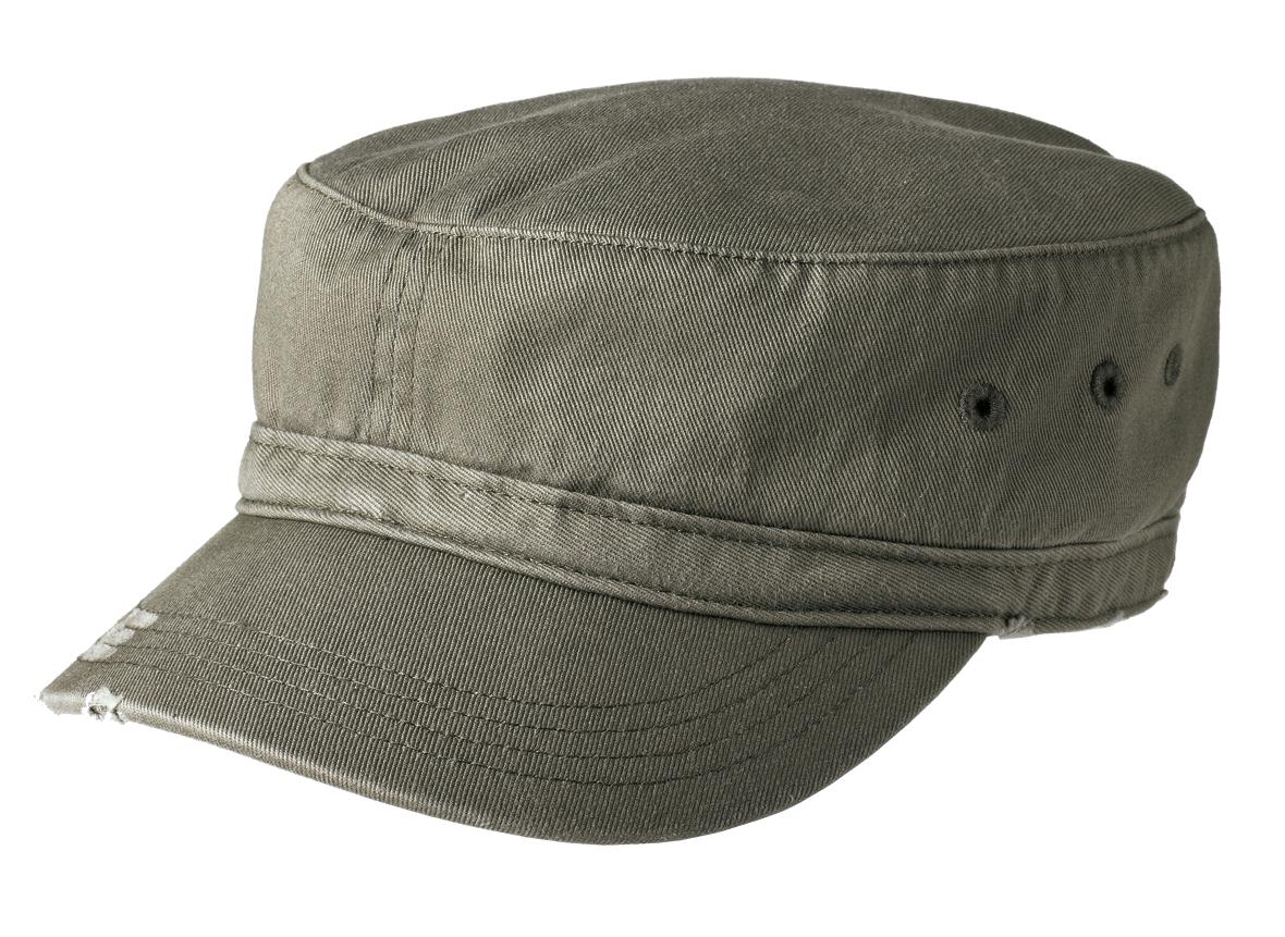 District DT605 Distressed Military Hat