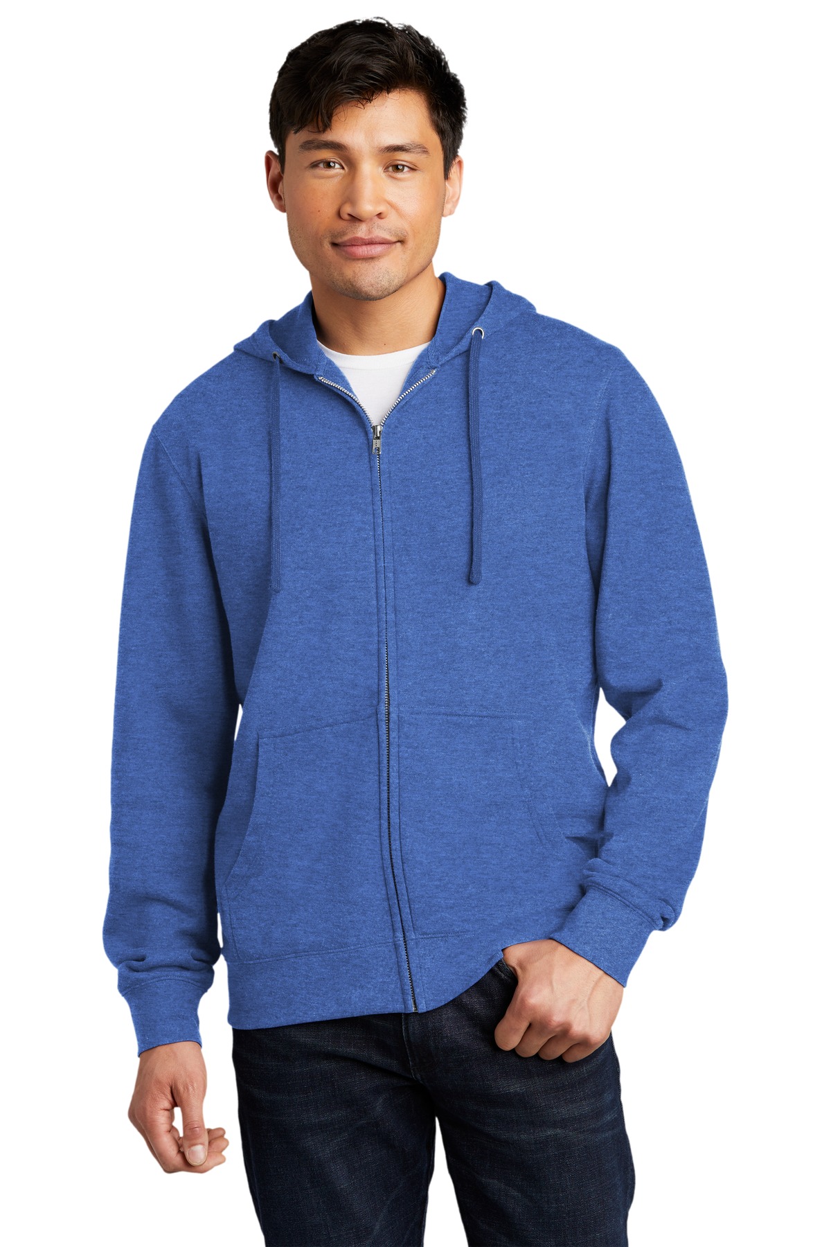 District DT6102 V.I.T. Fleece Full-Zip Hoodie