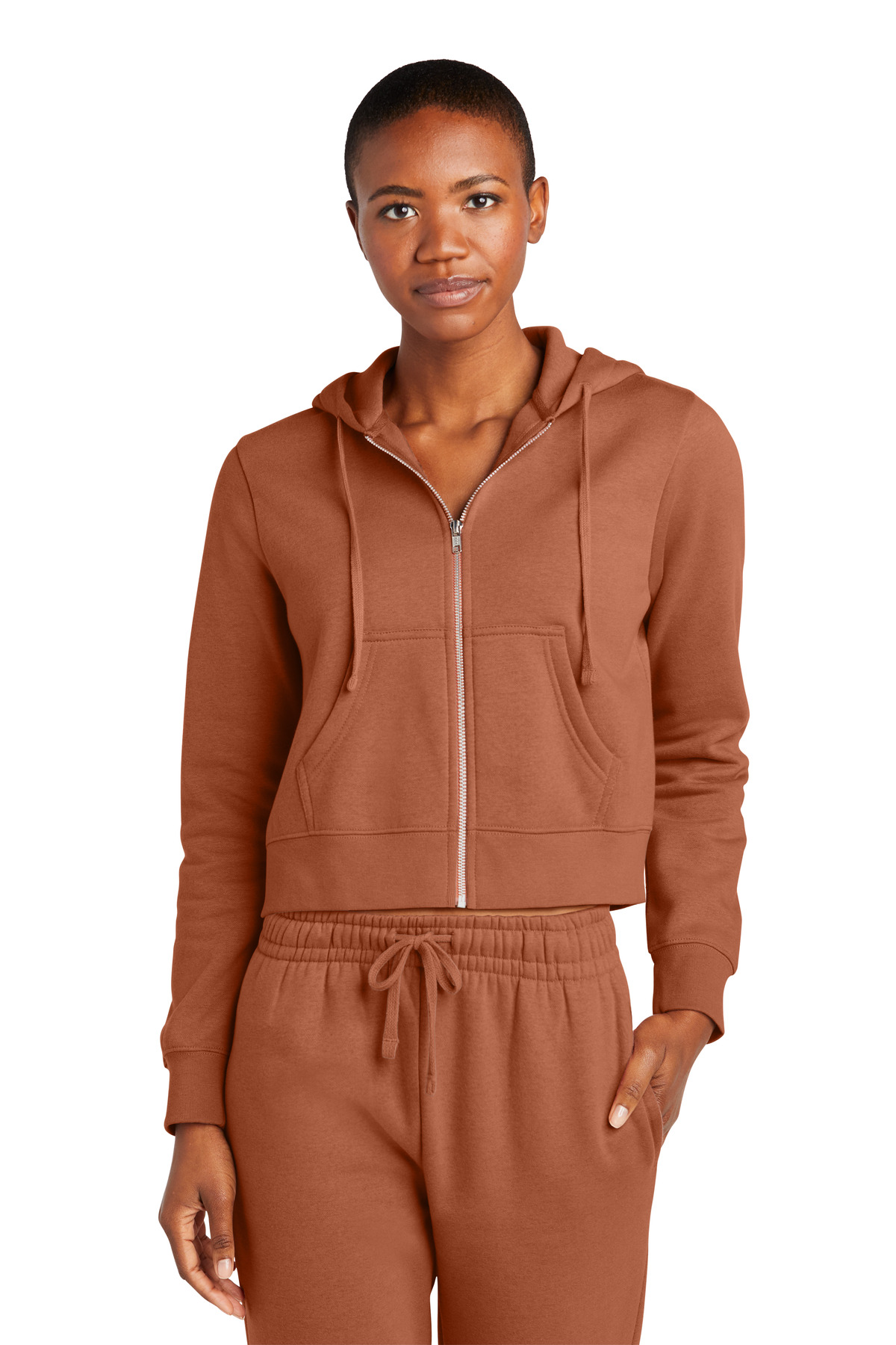 District DT6103 Women's V.I.T. Fleece Full-Zip Hoodie