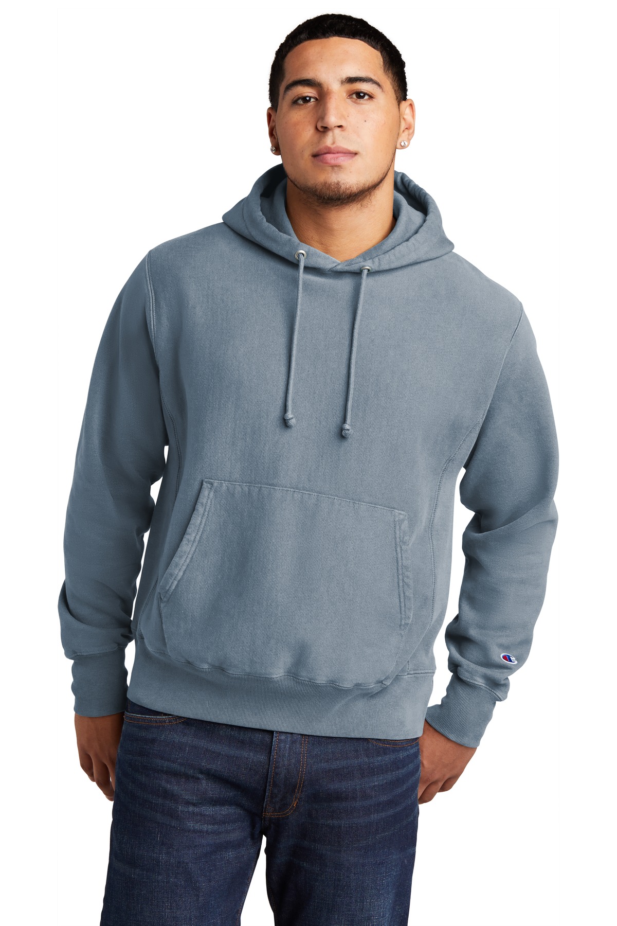 Champion GDS101 Reverse Weave Garment-Dyed Hooded Sweatshirt