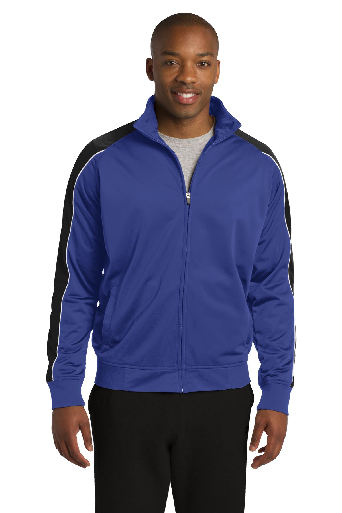 Sport-Tek JST92 DISCONTINUED Piped Tricot Track Jacket