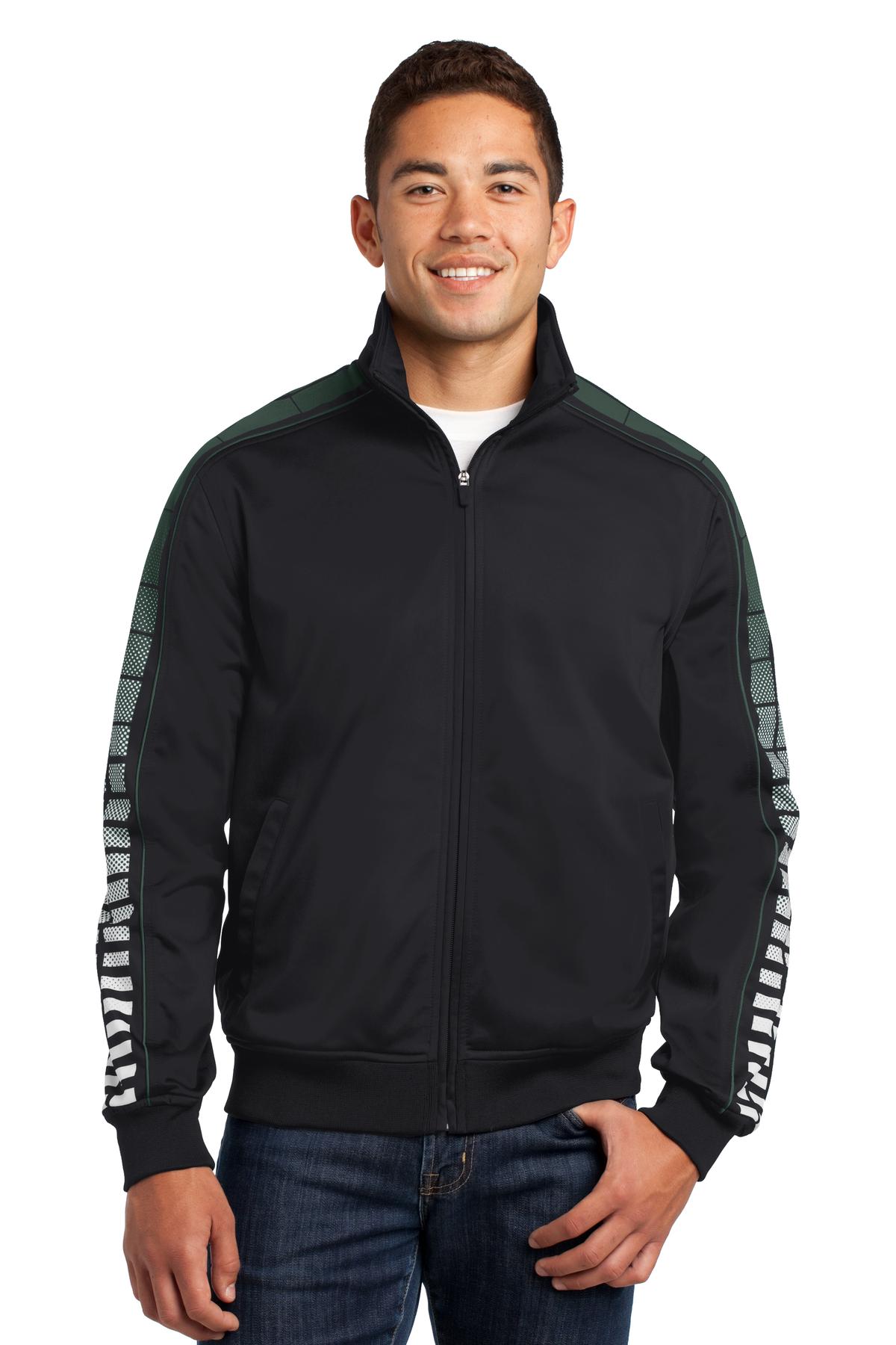 Sport-Tek JST93 DISCONTINUED Dot Sublimation Tricot Track Jacket