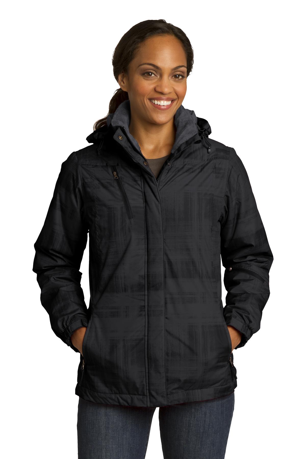 Port Authority L320 DISCONTINUED Ladies Brushstroke Print Insulated Jacket