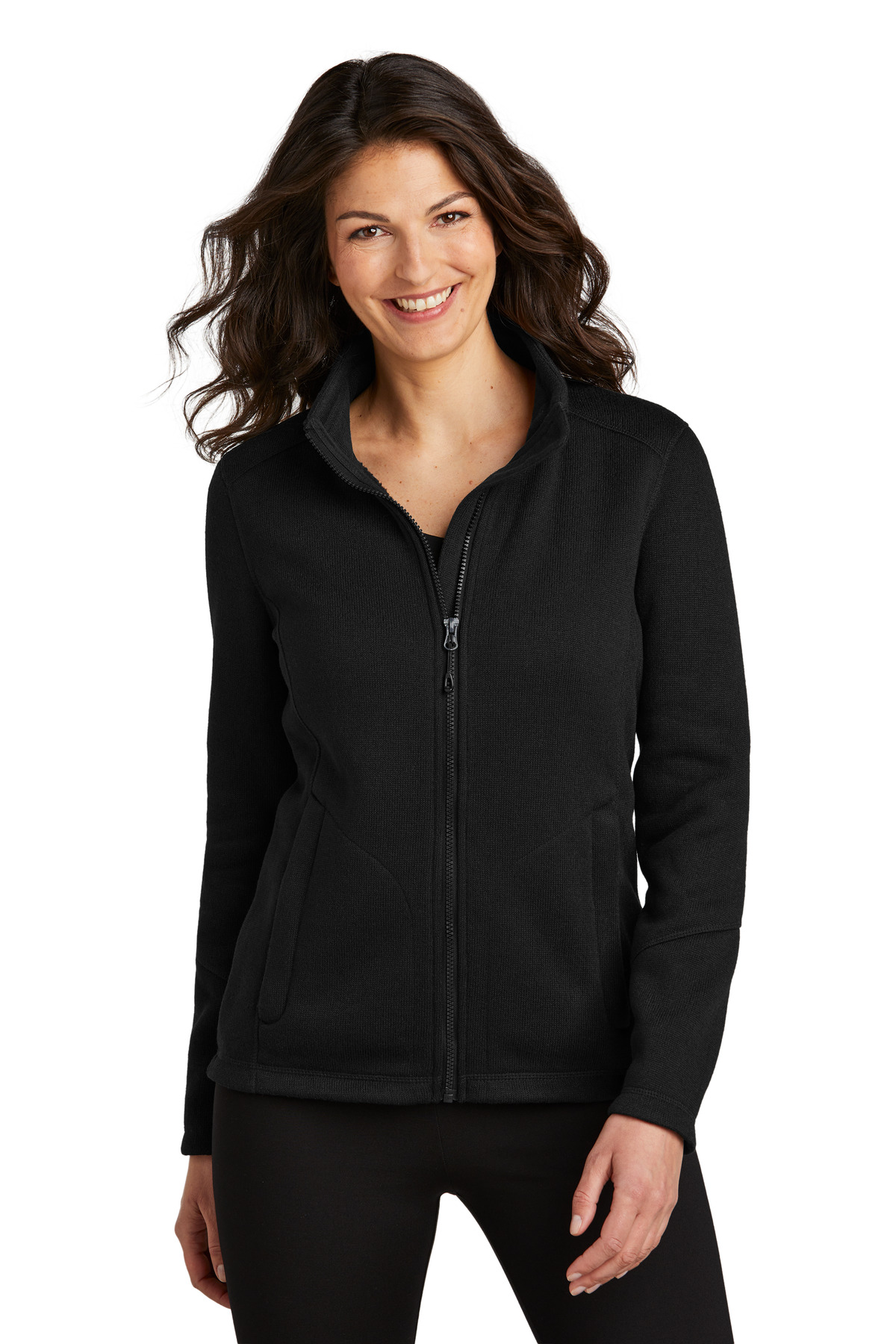 Port Authority L428 Ladies Arc Sweater Fleece Jacket