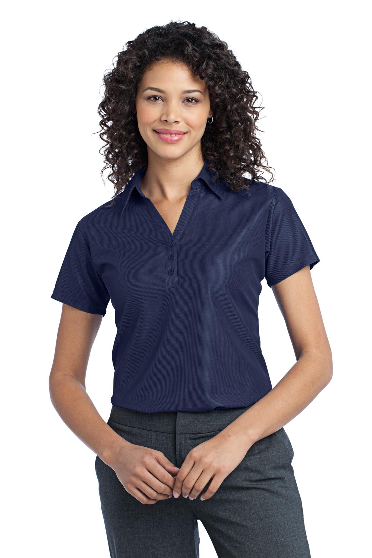 Port Authority L512 DISCONTINUED Ladies Vertical Pique Polo