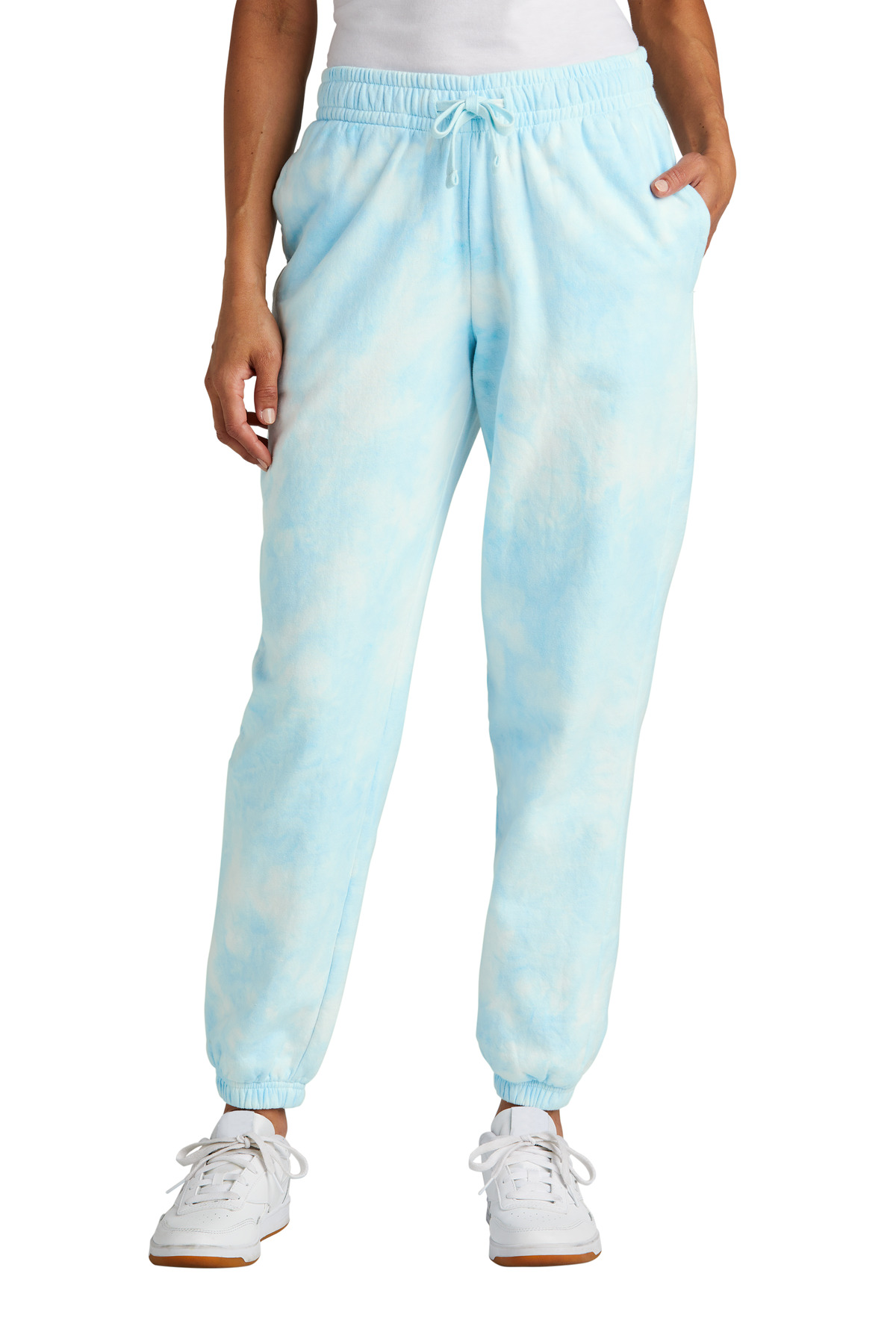 Port & Company LPC140P Ladies Beach Wash Cloud Tie-Dye Sweatpant