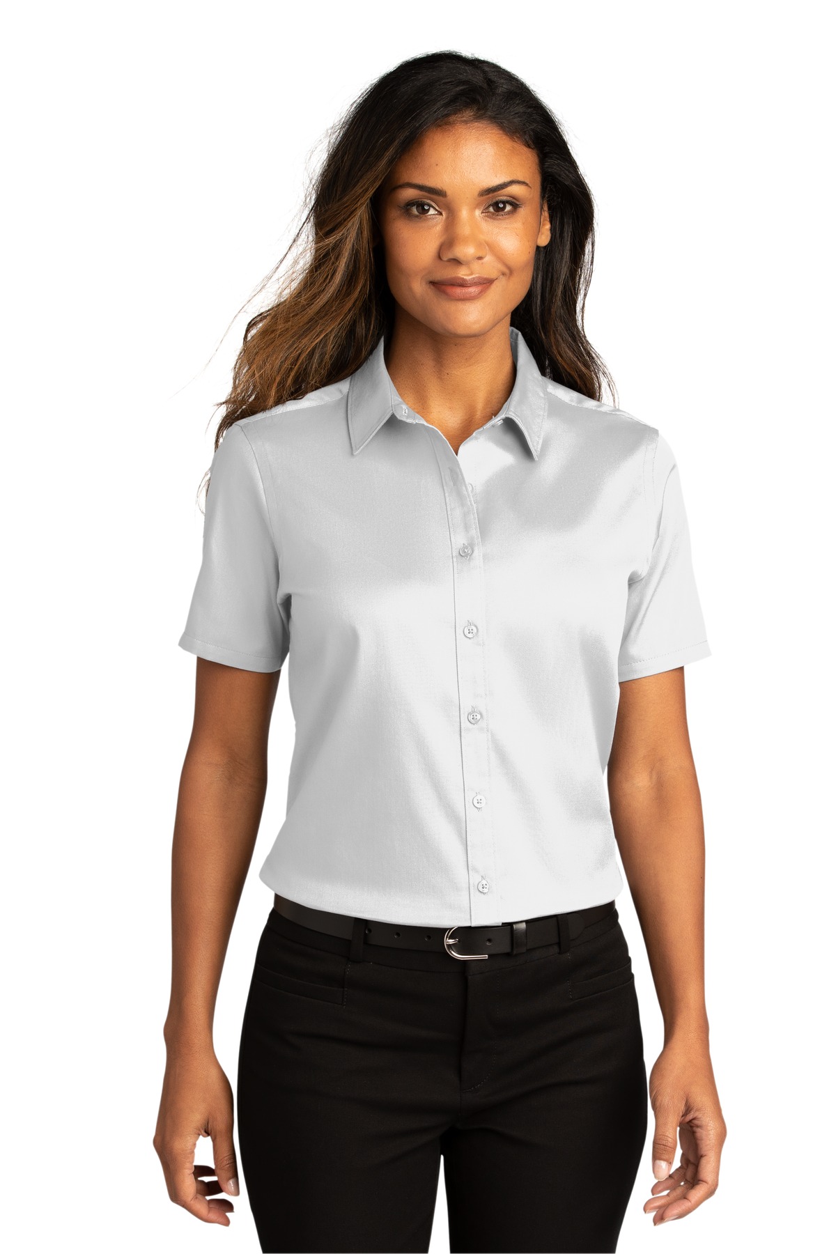 Port Authority LW809 Ladies Short Sleeve SuperPro React Twill Shirt