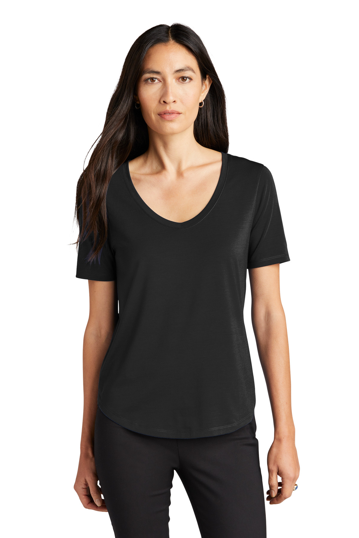 Mercer+Mettle MM1017 Women's Stretch Jersey Relaxed Scoop