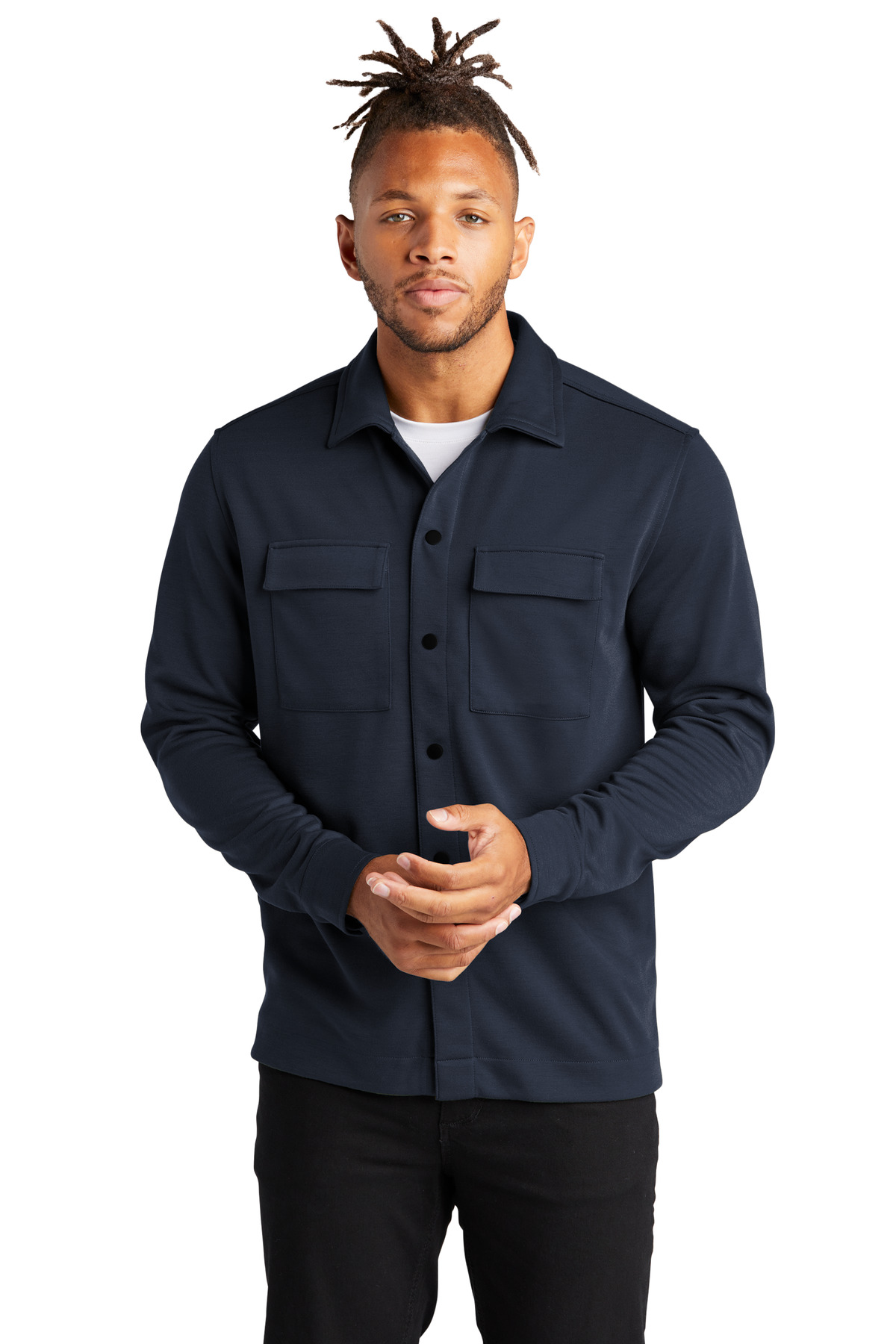 Mercer+Mettle MM3004 Double-Knit Snap Front Jacket