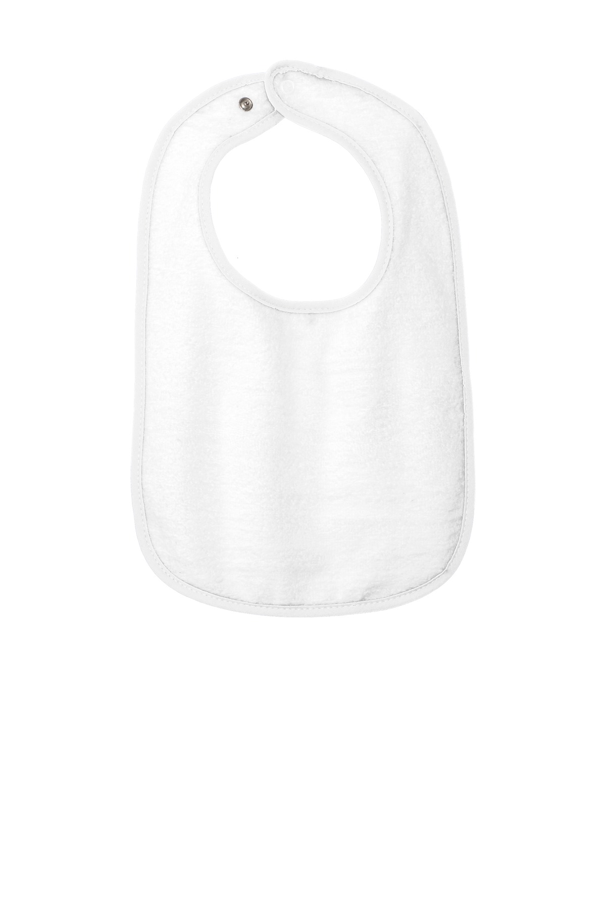 Rabbit Skins RS1003 Infant Contrast Trim Terry Bib