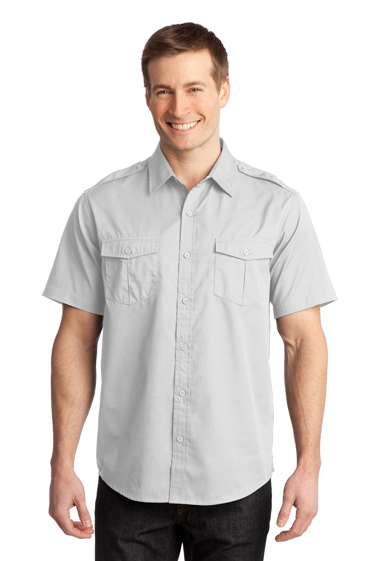 Port Authority S648 DISCONTINUED Stain-Release Short Sleeve Twill Shirt