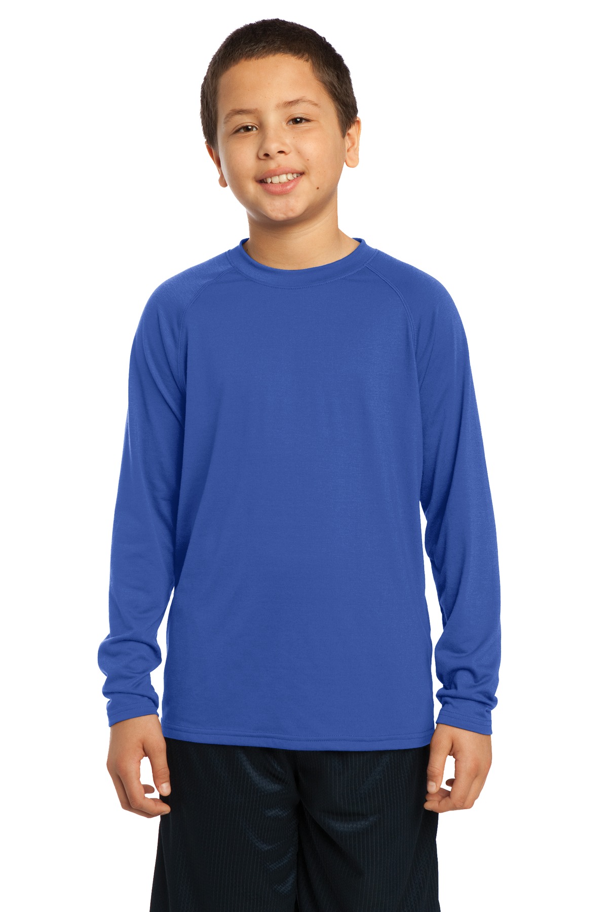 Sport-Tek YST700LS DISCONTINUED Youth Long Sleeve Ultimate Performance Crew