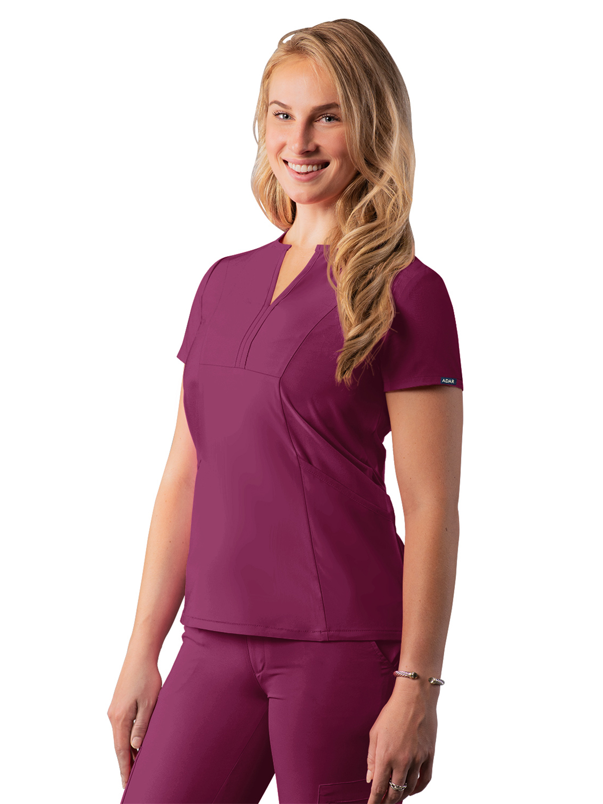 Adar A6002 Women's Notched V-Neck Top