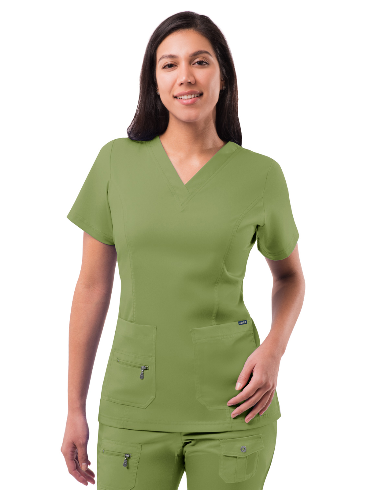 Adar P4212 Women's V-Neck Elevated Top