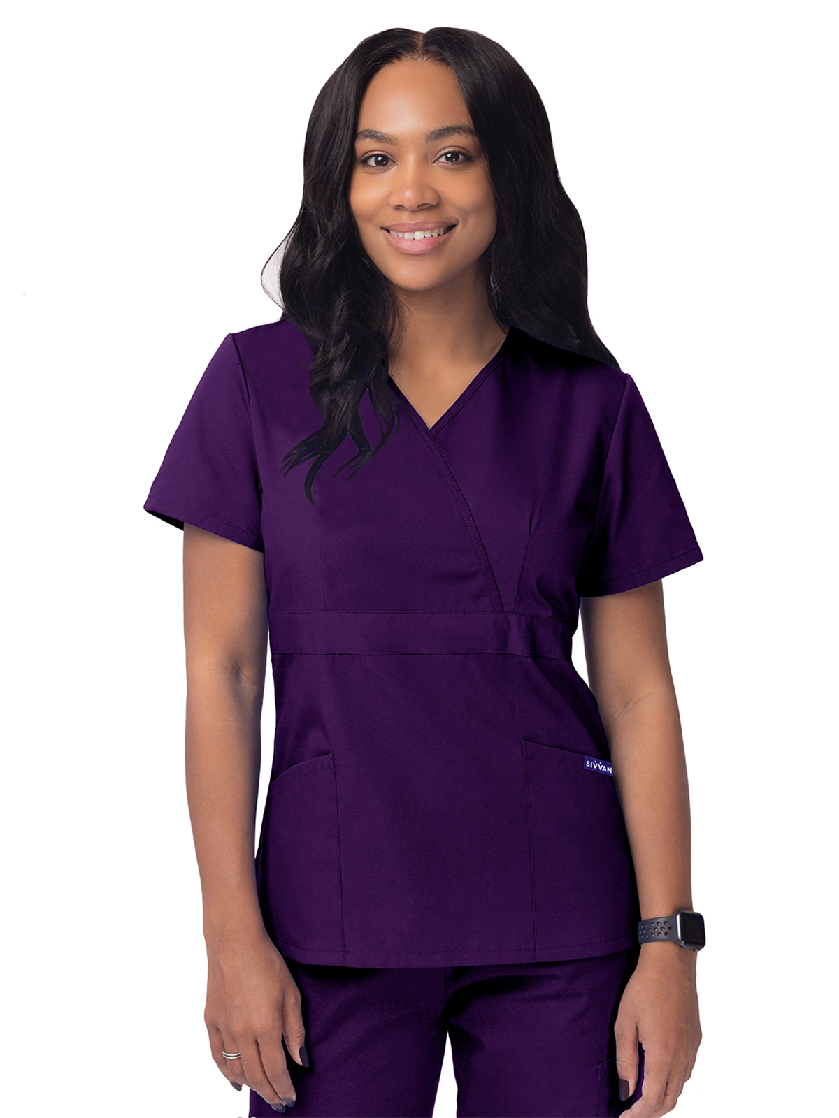 Adar S8302 Women's Mock Wrap Top