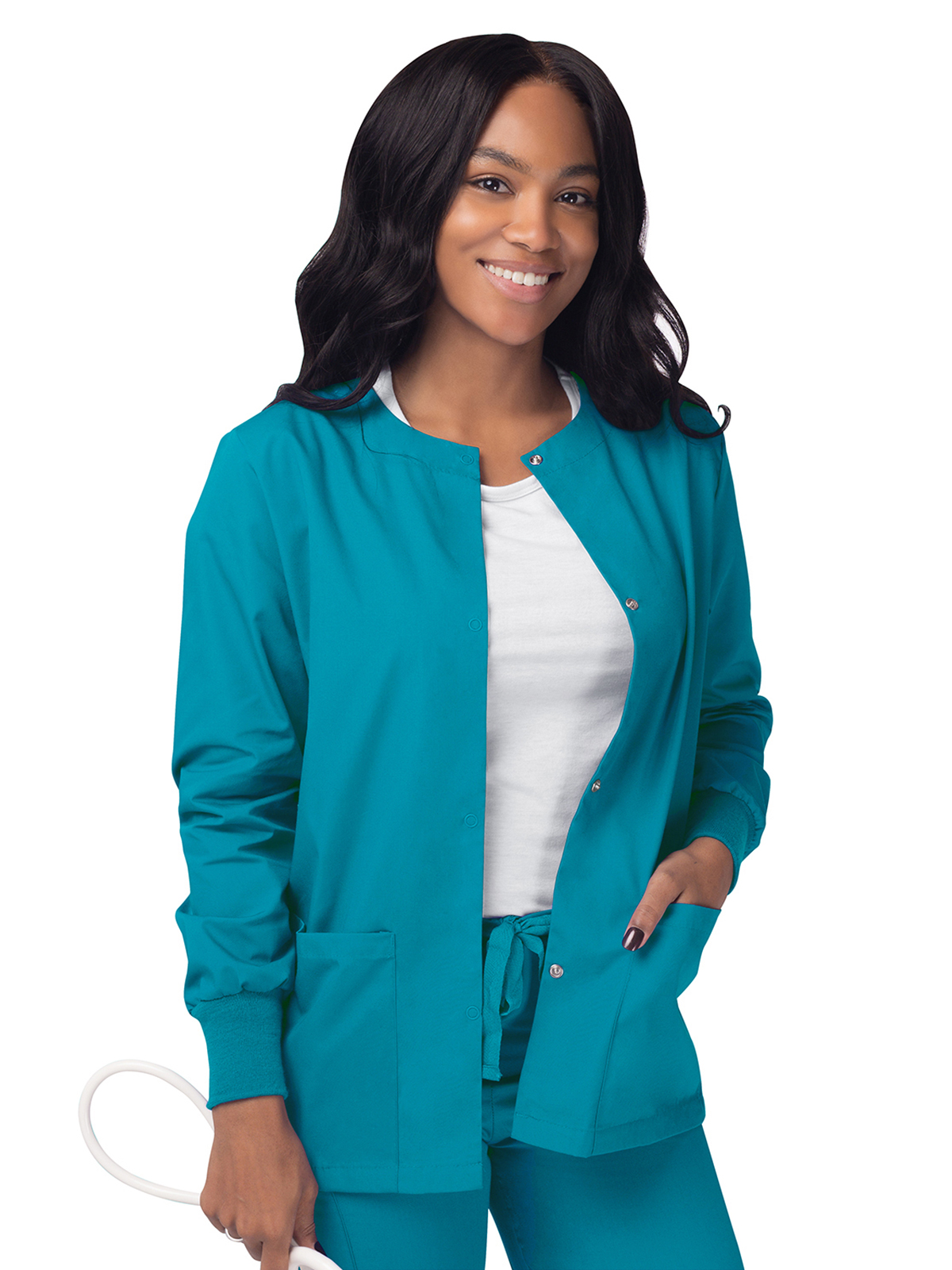 Adar S8306 Women's Warm-Up Snap Close Jacket