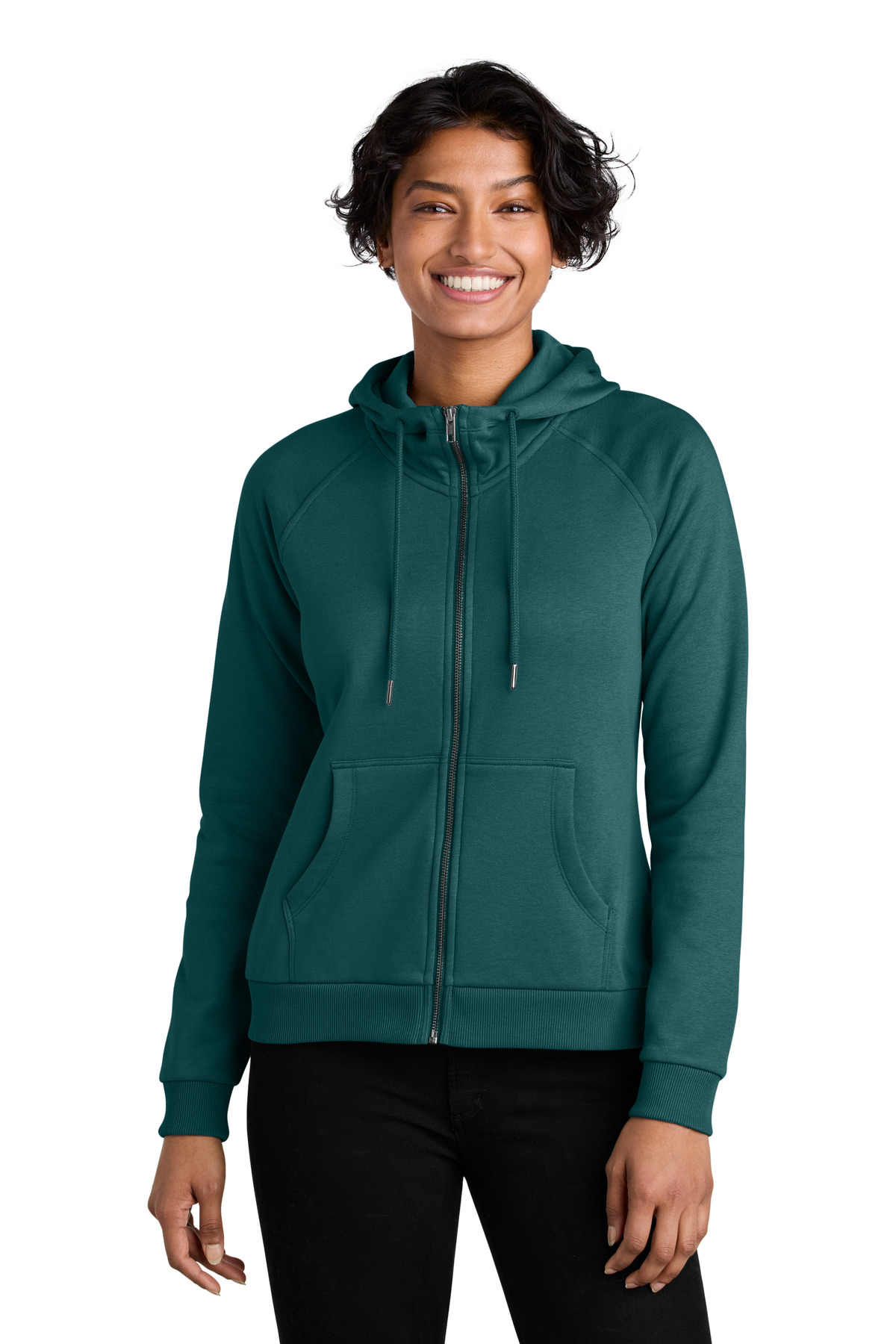 Allmade Women's Organic CVC Fleece Full-Zip Hoodie AL5003