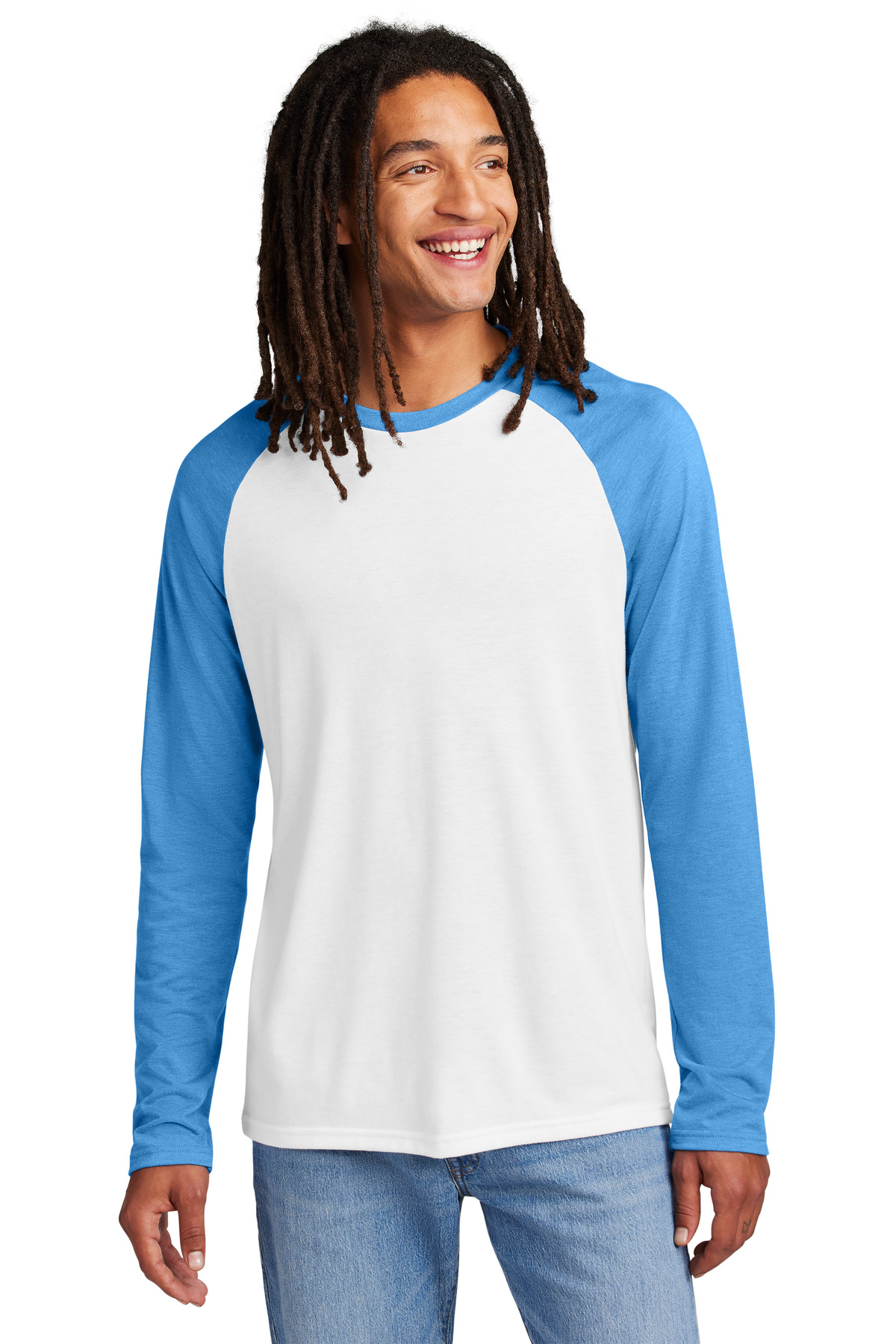 AllMade AL6009 Allmade Unisex Tri-Blend Long Sleeve Colorblock Raglan