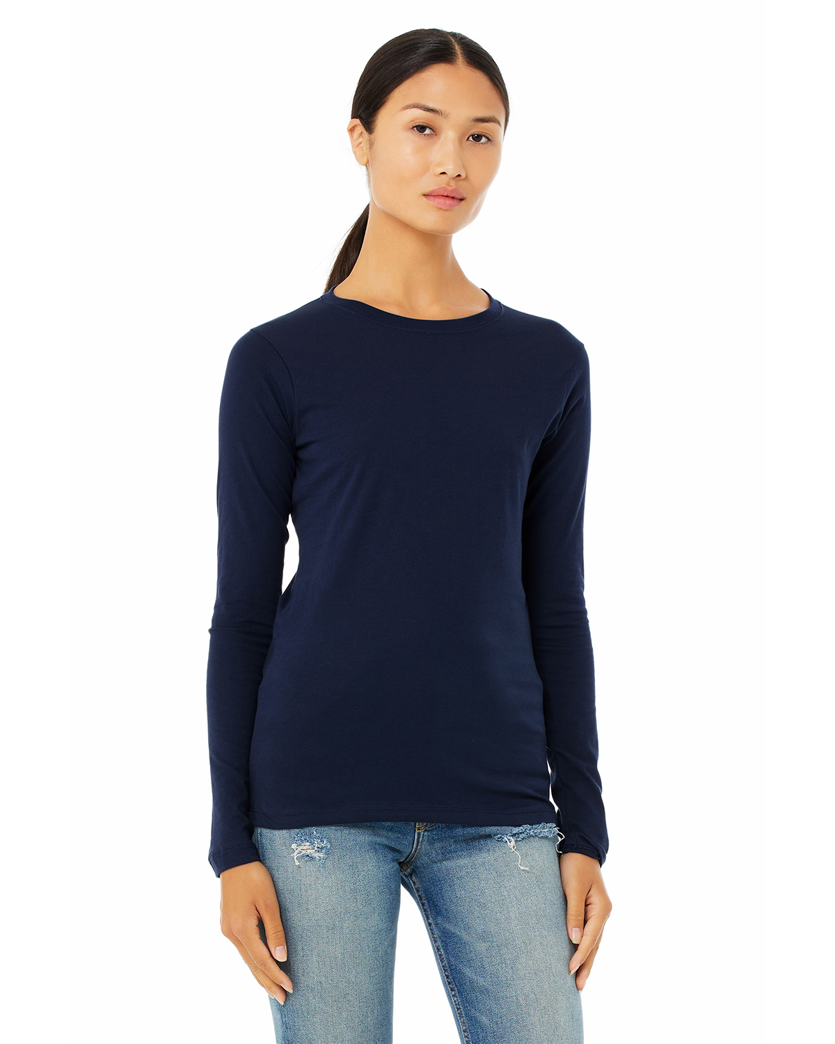 Bella + Canvas B6500 Women's Jersey Long-Sleeve T-Shirt