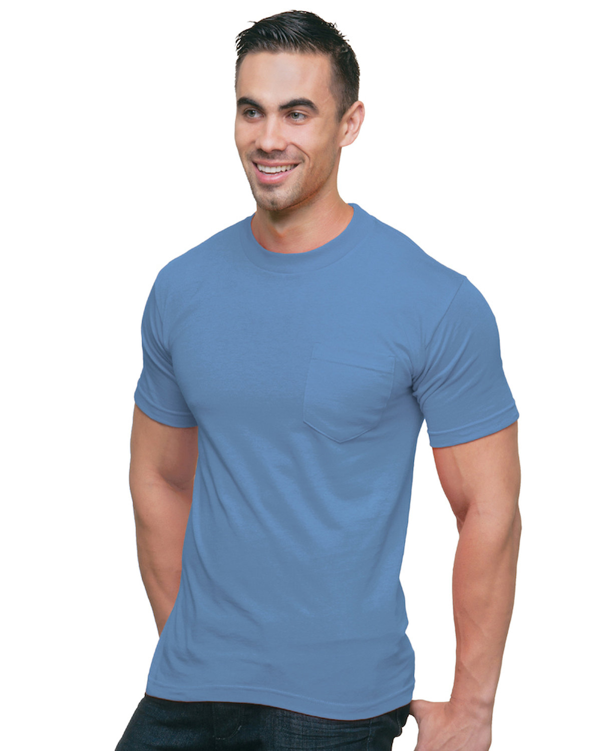 Bayside BA3015 Unisex Union-Made 6.1 oz.Cotton Pocket T-Shirt