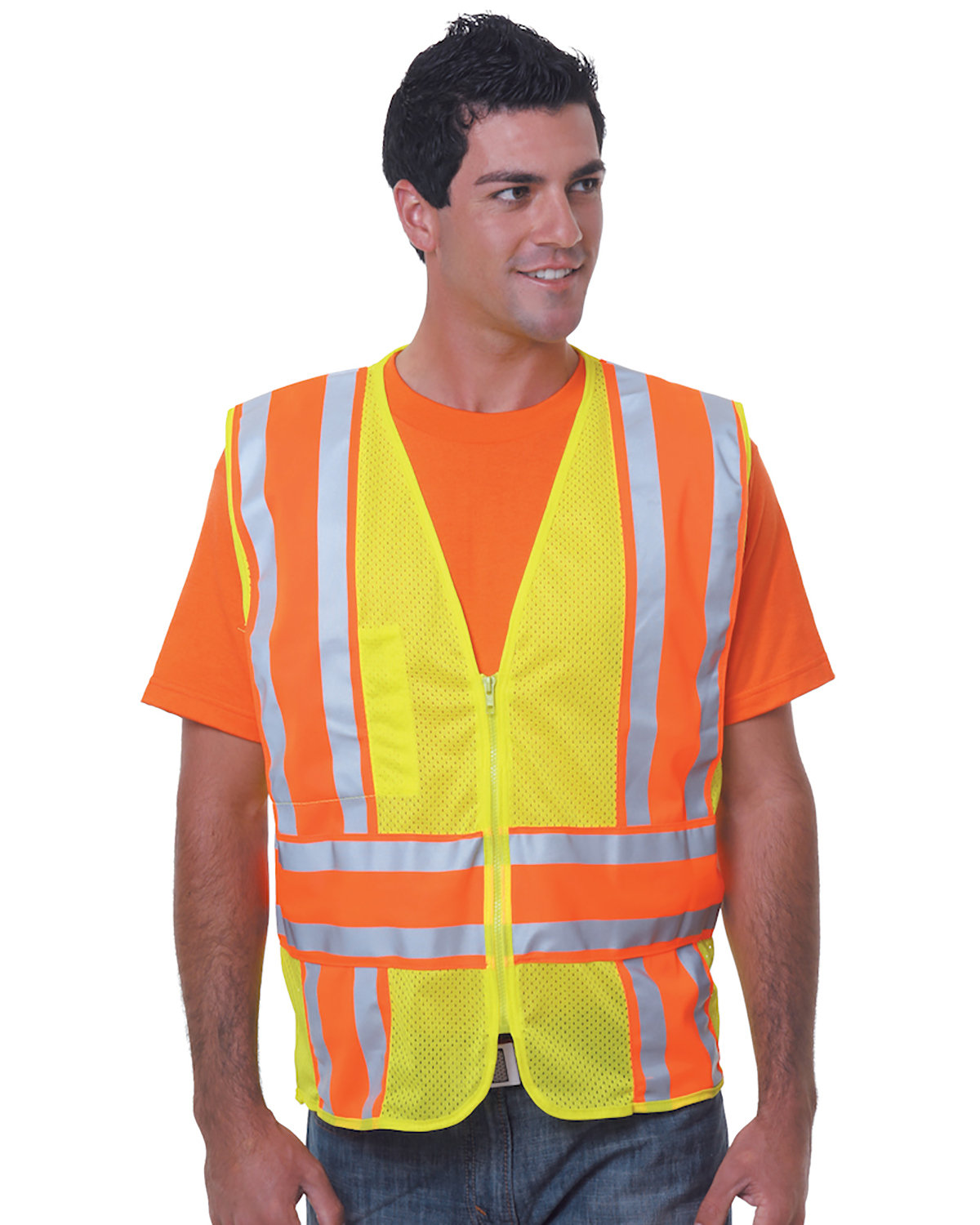 Bayside BA3787 Unisex ANSI Mesh Vest