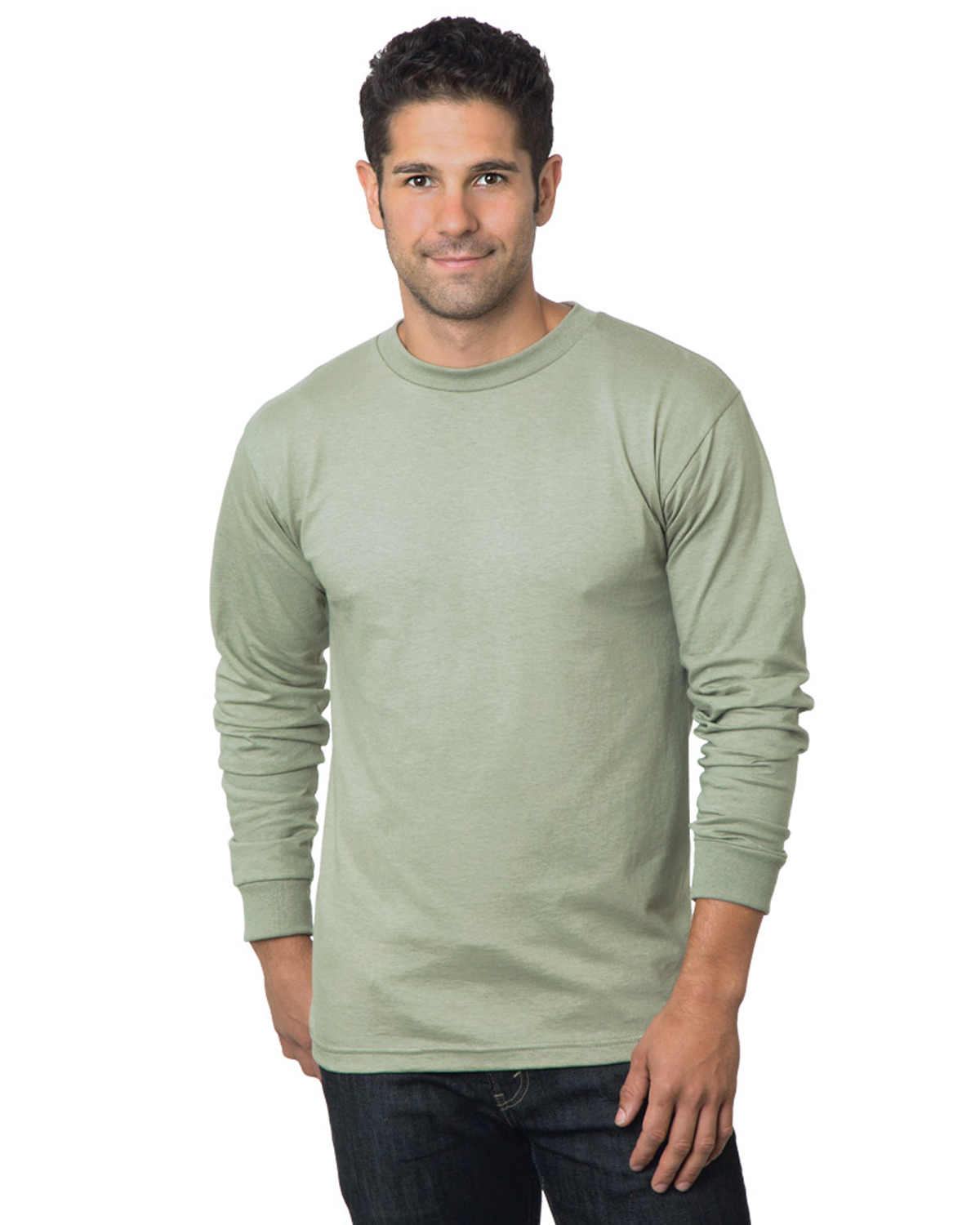 Bayside BA6100 Adult 6.1 oz. 100% Cotton Long Sleeve T-Shirt