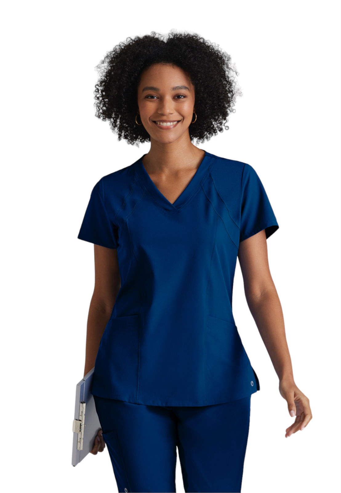 Barco 5105 Women's Four-Pocket V-Neck Racer Scrub Top