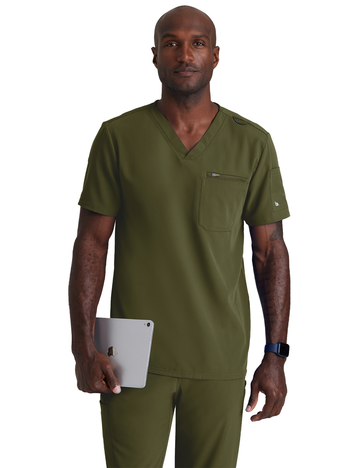 Barco BUT153 Men's Three-Pocket V-Neck Rally Scrub Top