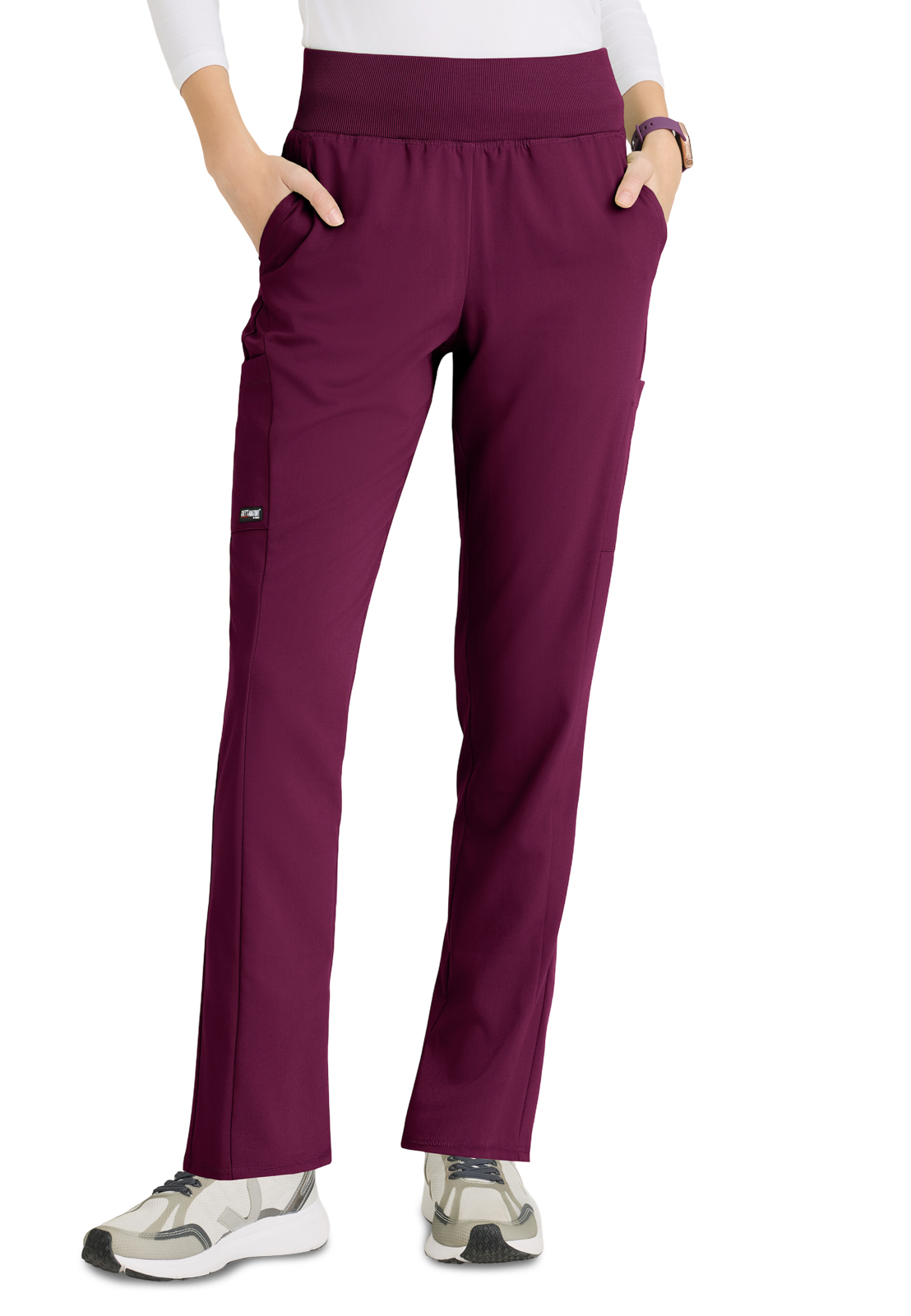 Grey's Anatomy GRSP692 Women's Six-Pocket Cargo Knit Renee Scrub Pant