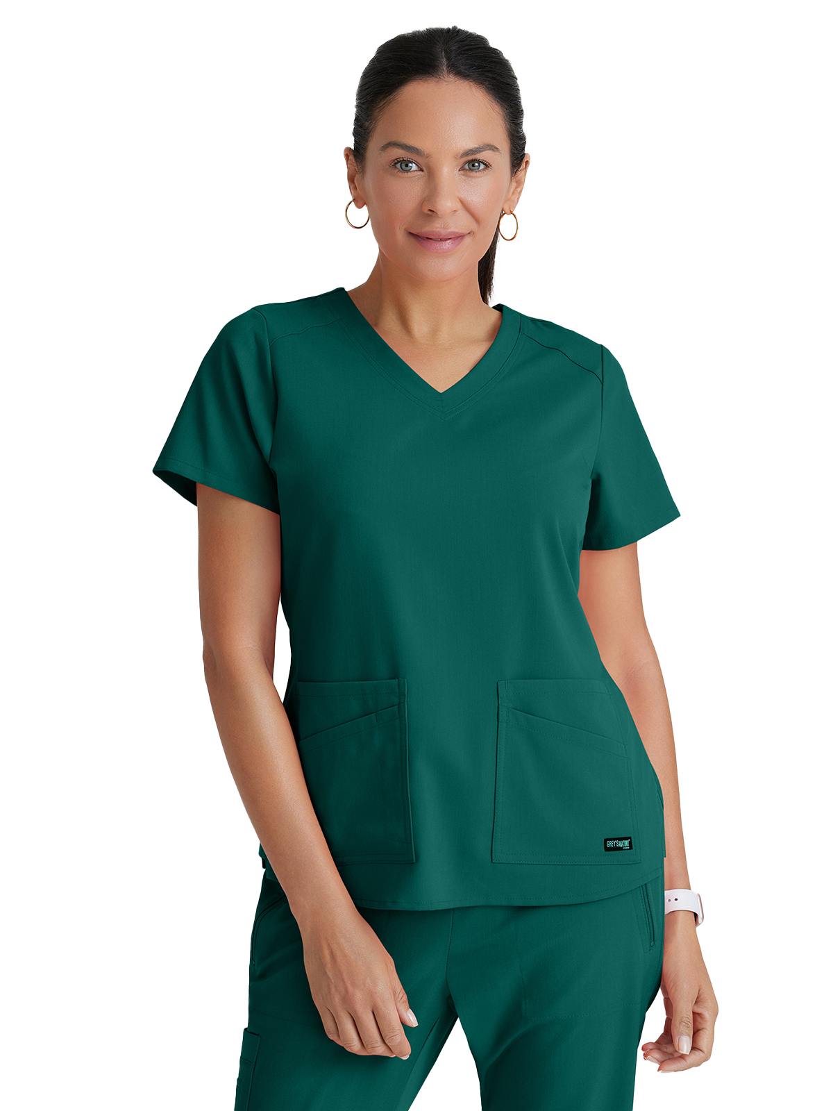 Grey's Anatomy GRST011 Women's Four-Pocket V-Neck Emma Scrub Top
