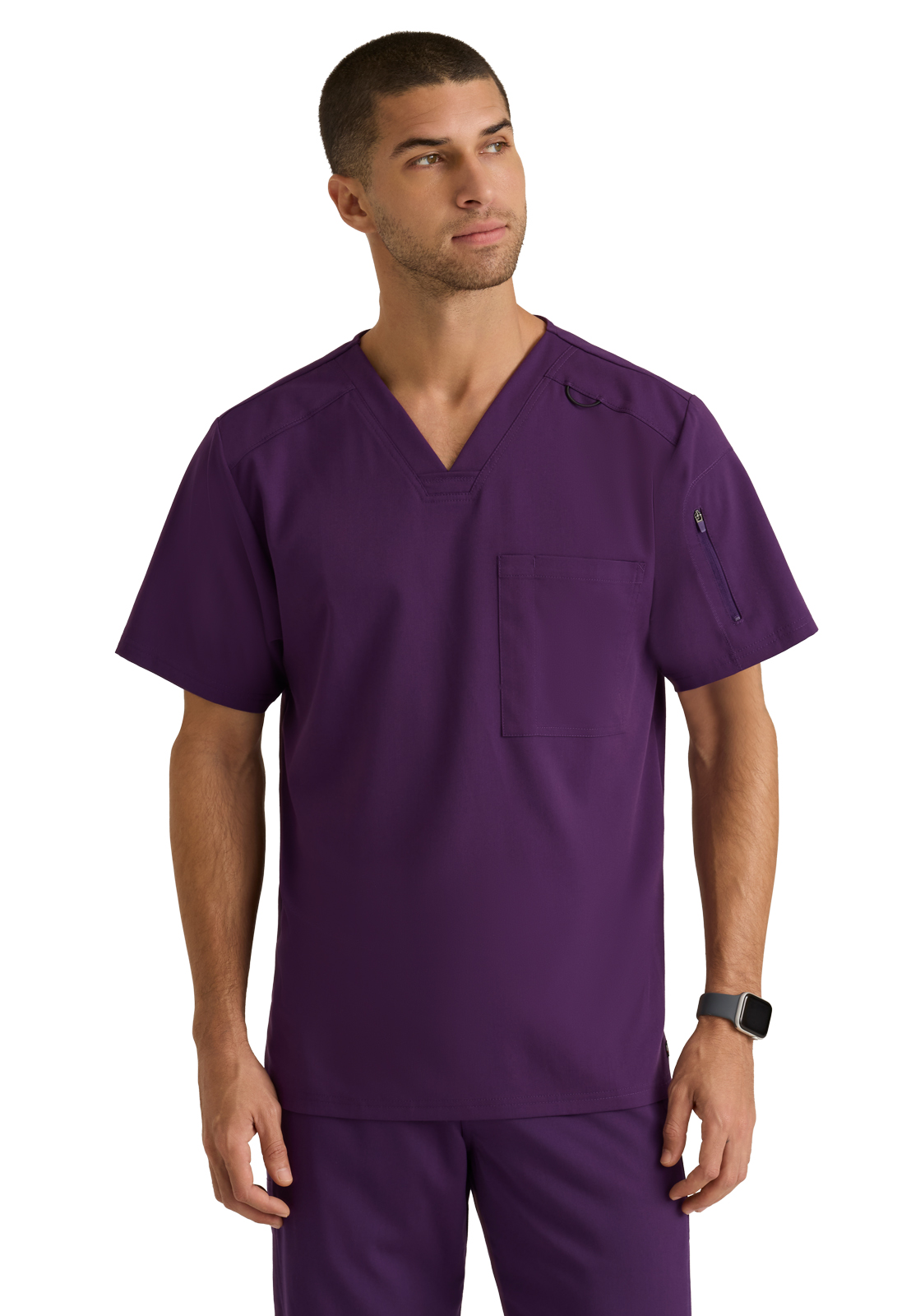 Grey's Anatomy GRST079 Men's Two-Pocket V-Neck Murphy Scrub Top