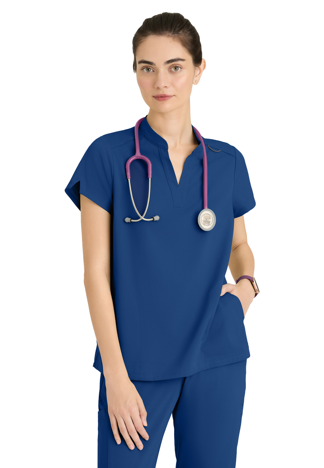 Grey's Anatomy GRST230 Women's Two-Pocket Avery Scrub Top