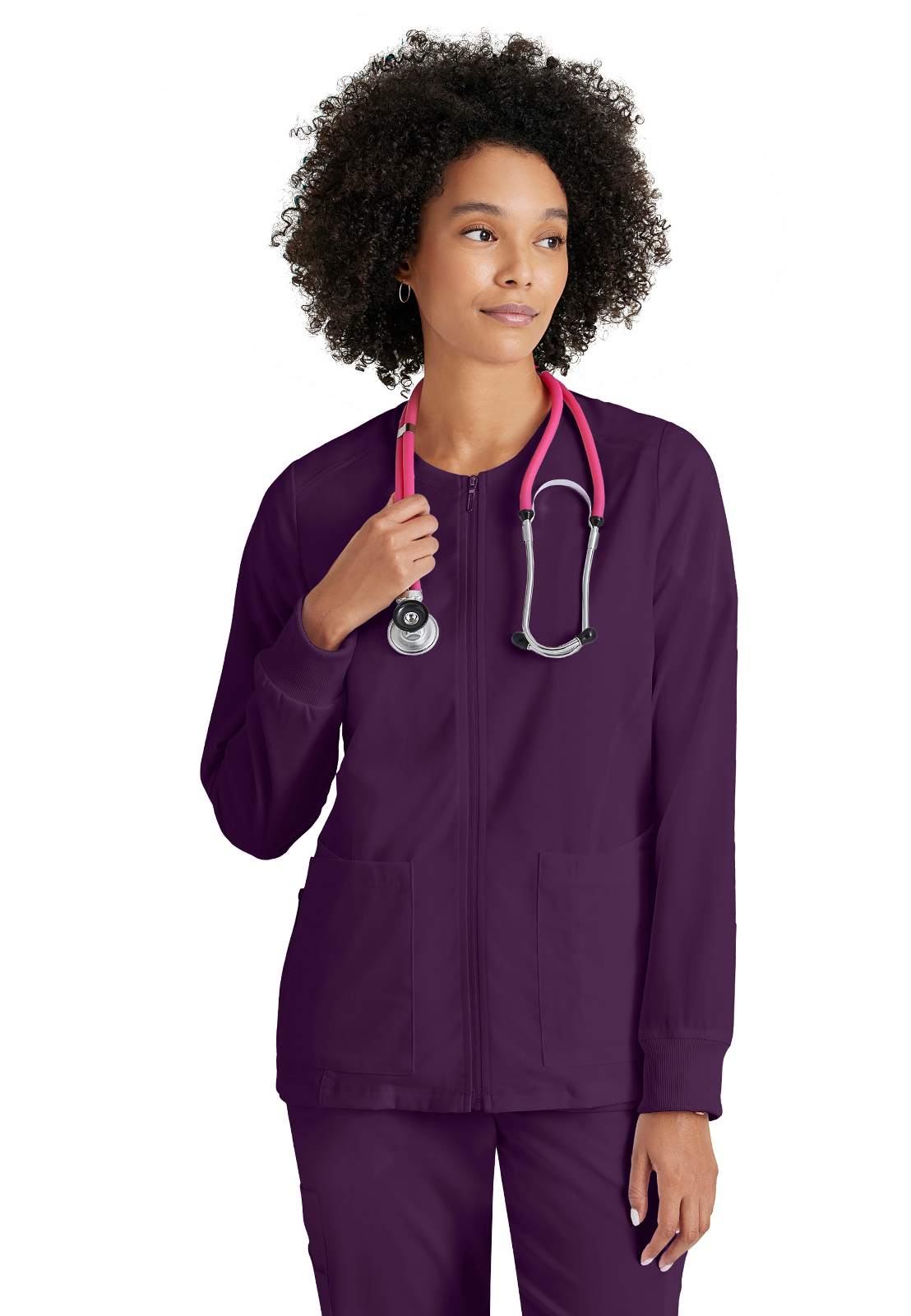 Grey's Anatomy GRSW873 Women's Five-Pocket Gianna Warm-Up Scrub Jacket