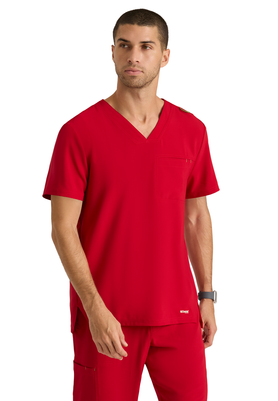 Grey's Anatomy GSST179 Men's One-Pocket V-Neck Journey Scrub Top