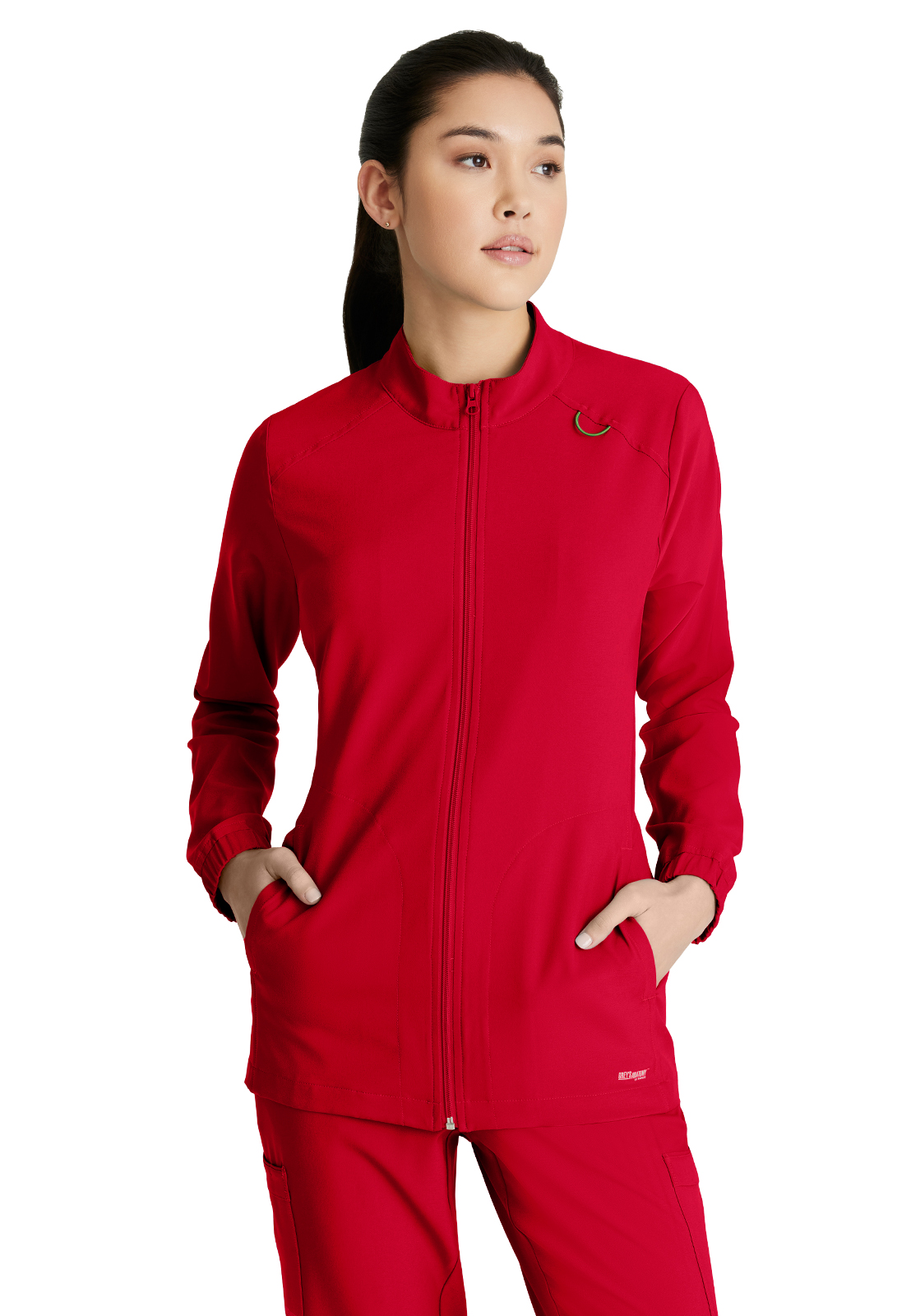 Grey's Anatomy GSSW886 Women's Three-Pocket Virtue Warm-Up Scrub Jacket