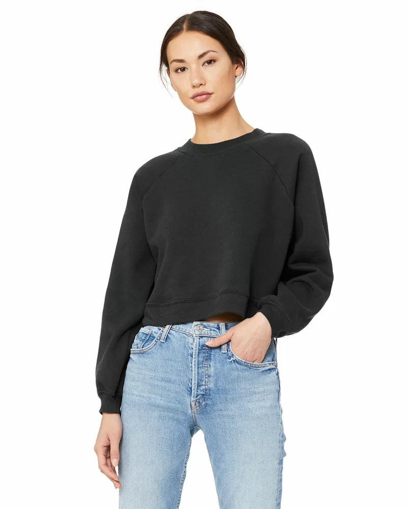 Bella + Canvas B7505 Women's Raglan Pullover Fleece