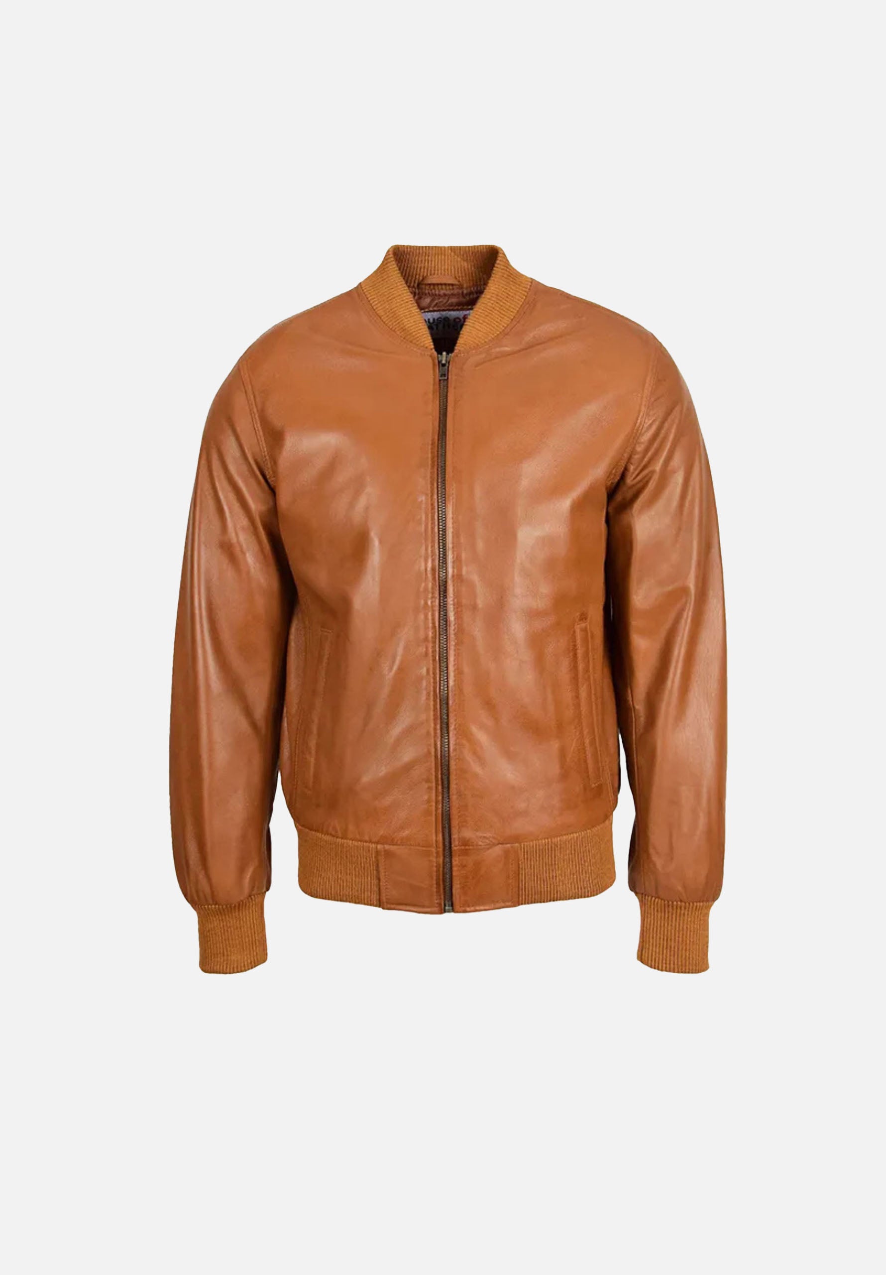BJM102 Beazley MA1 Leather Bomber Jacket