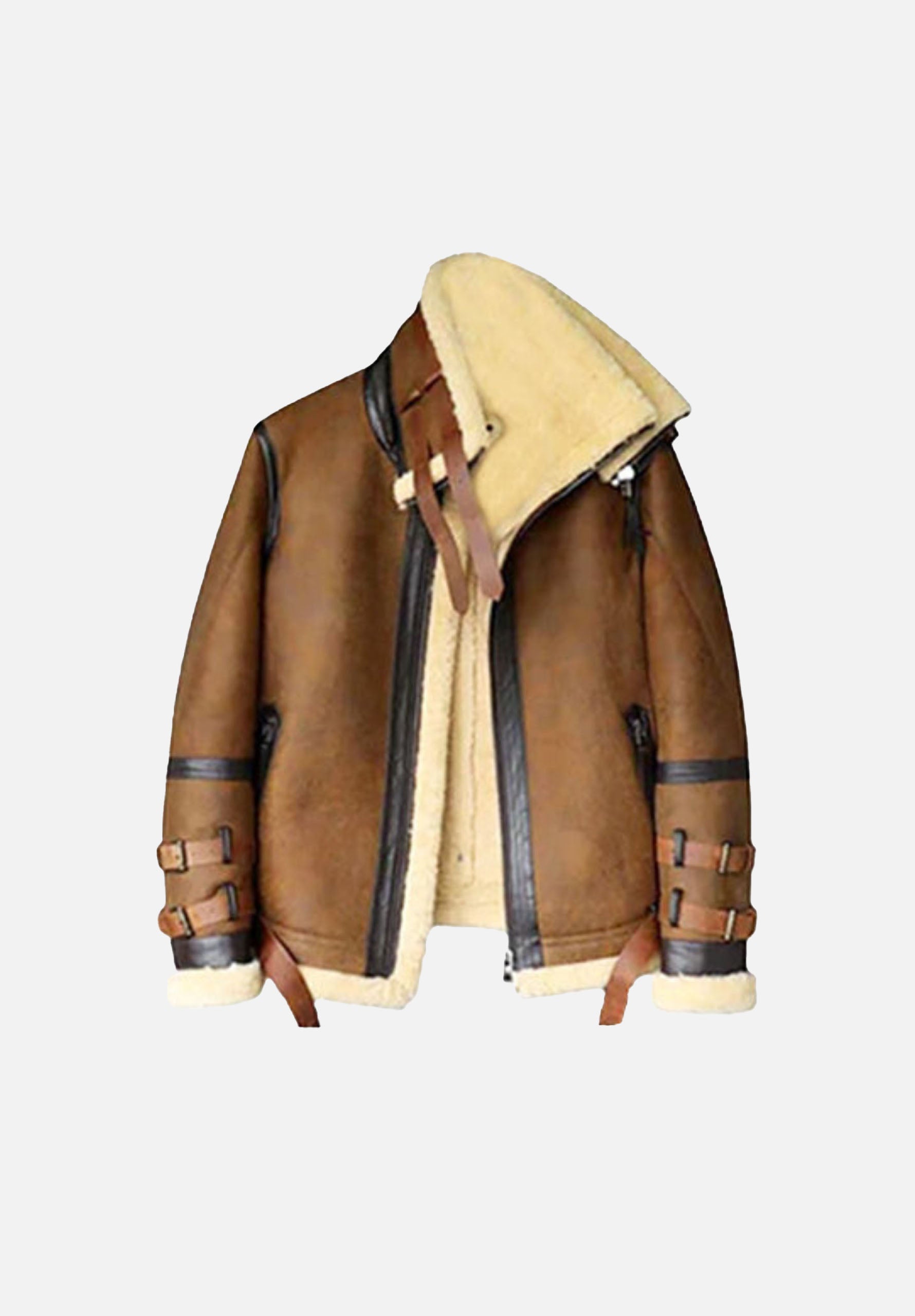 BJM104 Rothacker Brown Leather Bomber Jacket