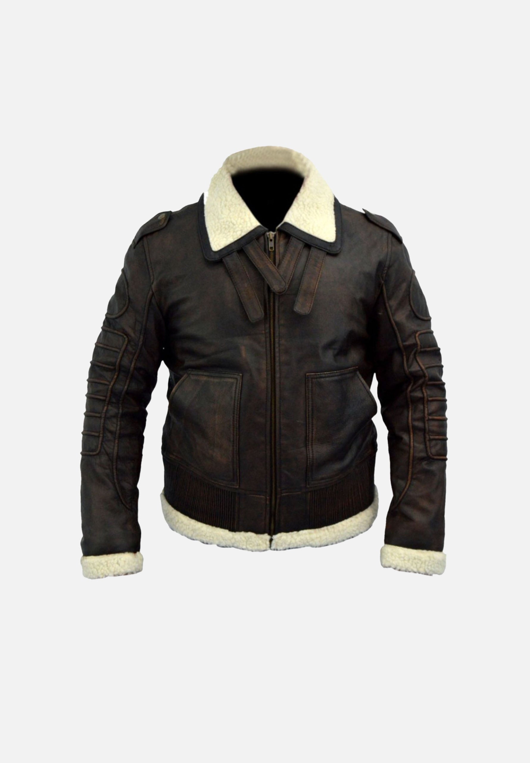 BJM111 Parfitt Black B3 Leather Bomber Jacket