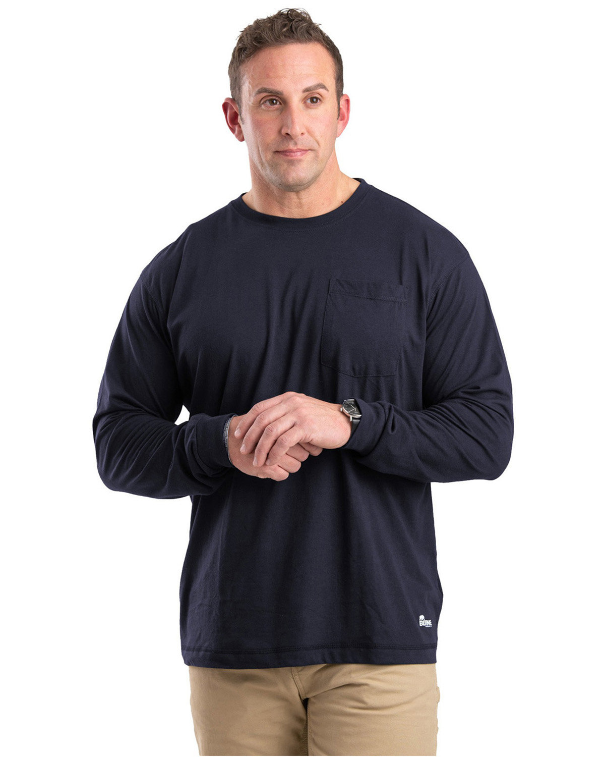 Berne BSM39T Tall Performance Long-Sleeve Pocket T-Shirt