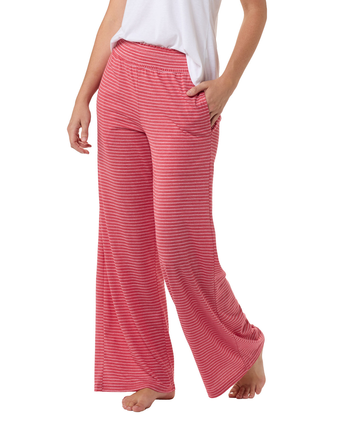 Boxercraft BW6615 Women's Evelyn Stripe Wide Leg Pant