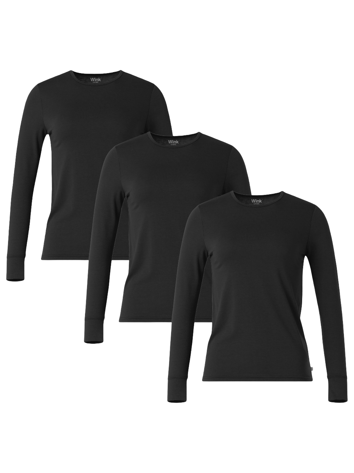Wink 2190 Women's 3-Pack Essential Layer Long Sleeve Underscrub Tee