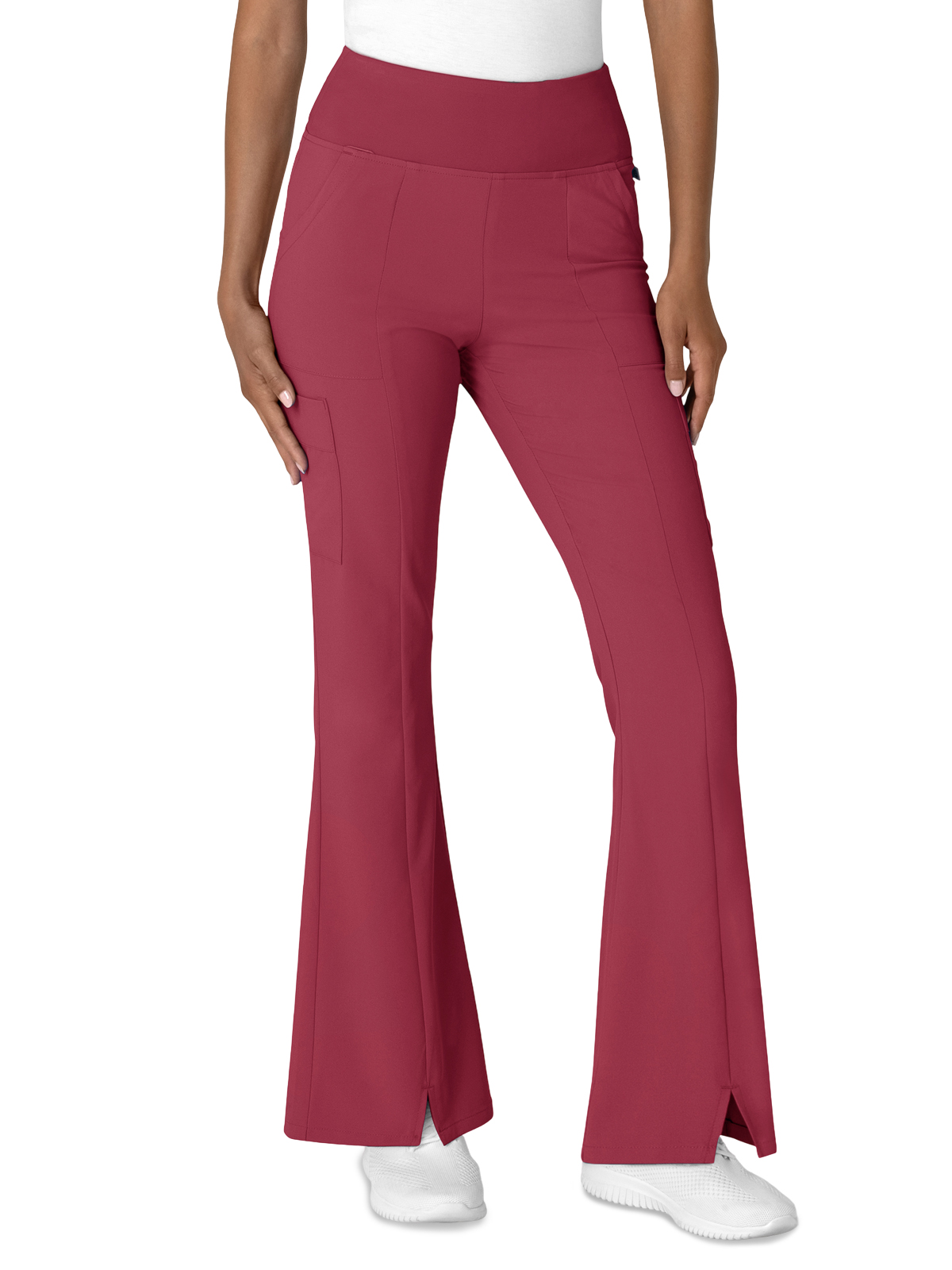 Wink 5534 Women's Seven-Pocket Front Slit Flare Pant