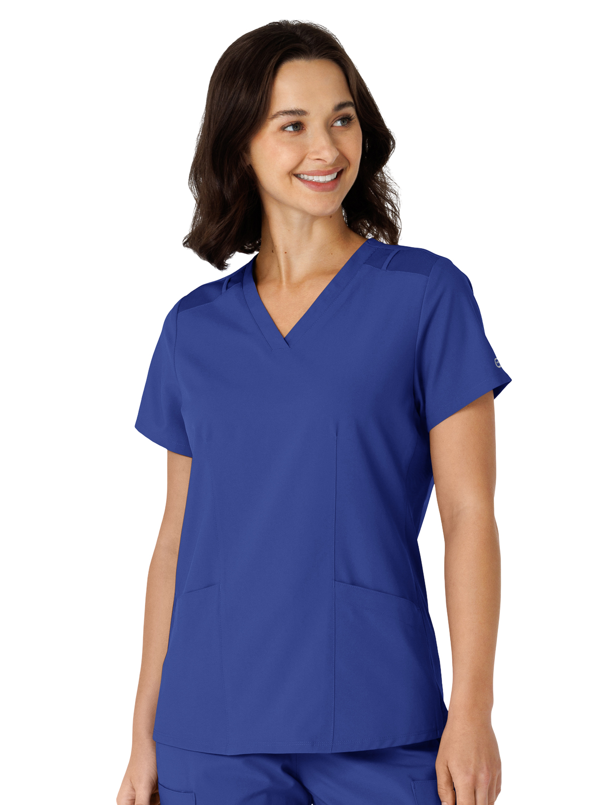 Wink 6145 Women's Flex-n-Reach Side Panel V-Neck Top