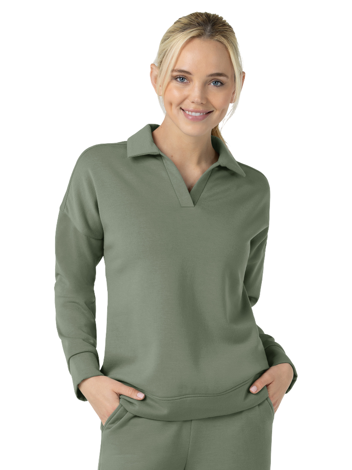 Wink 6189 Women's Relaxed Pullover Polo