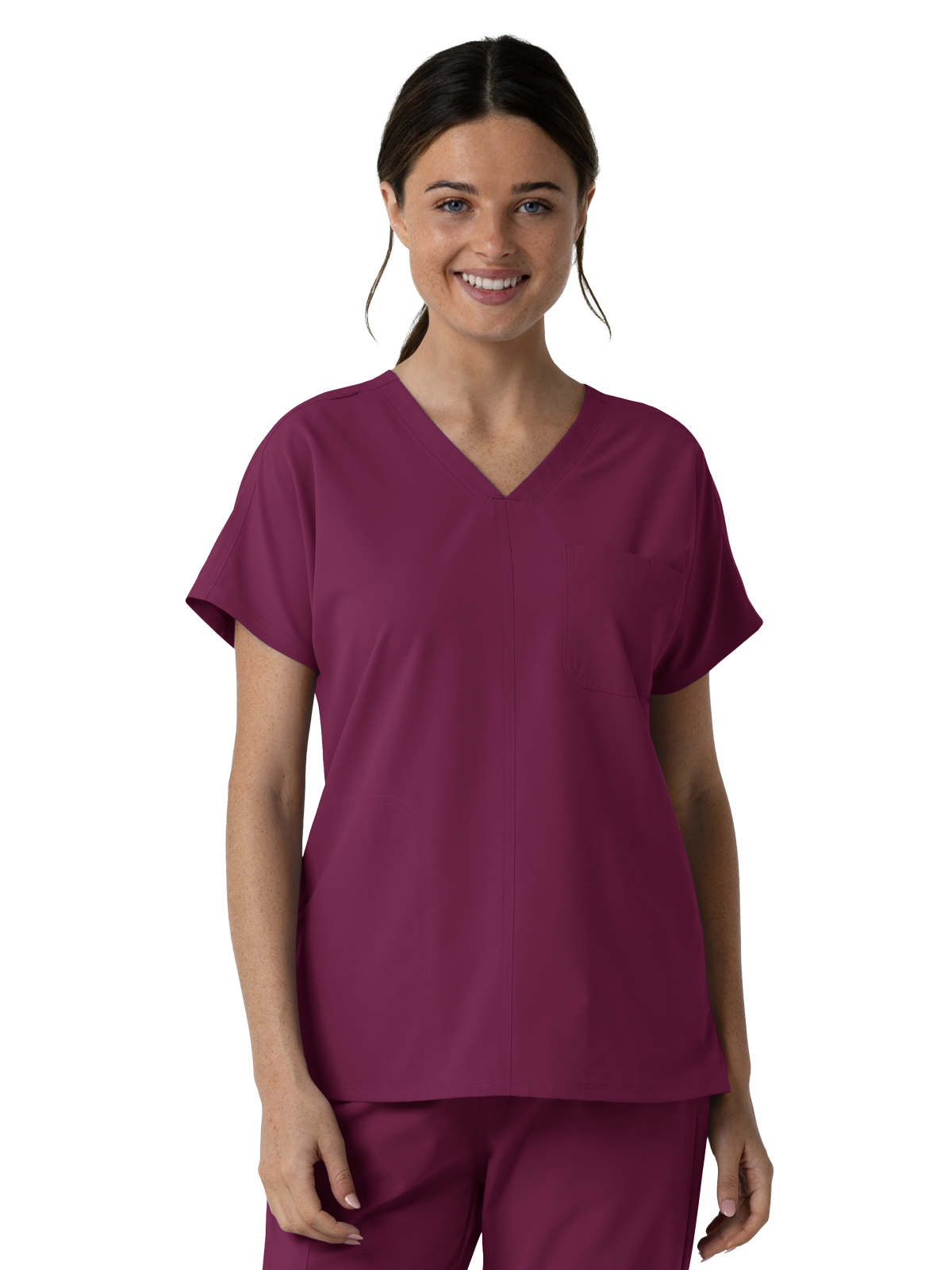 Wink 6280 Women's Three-Pocket Drop Shoulder Tunic Scrub Top