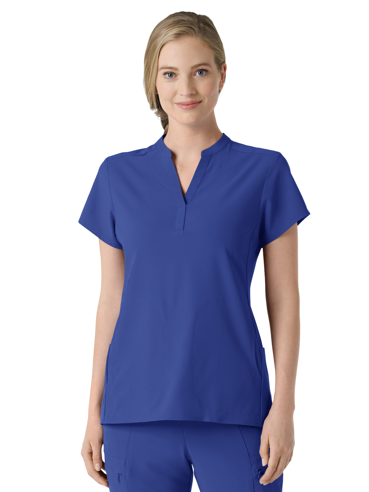 Wink 6734 Women's Four-Pocket Mandarin Collar Top