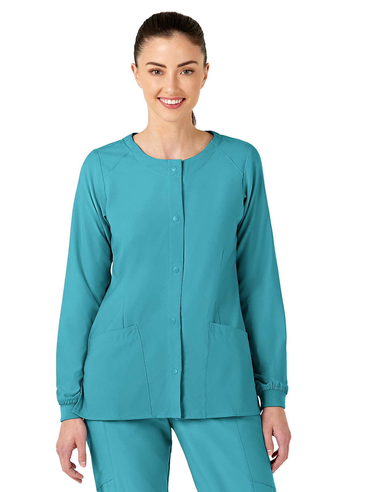 Wink 8155 Women's Two-Pocket Crew Neck Jacket