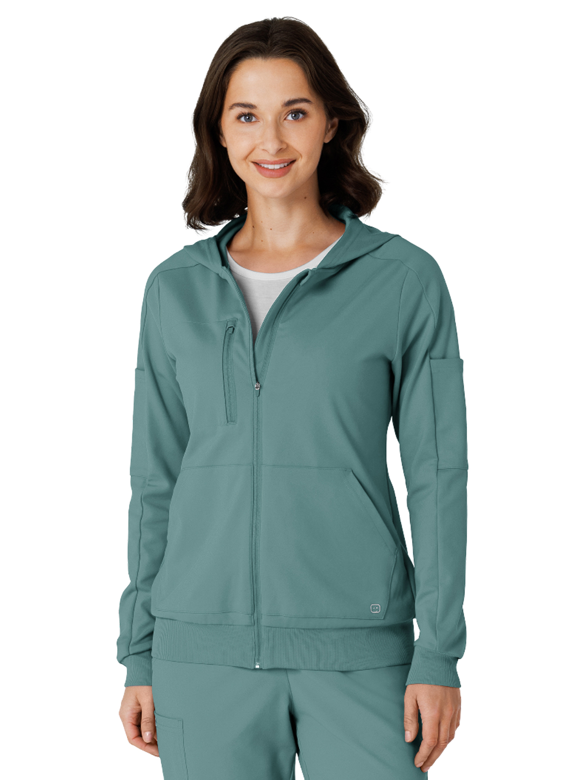 Wink 8159 Knit Women’s Four-Pocket Zip Hoodie